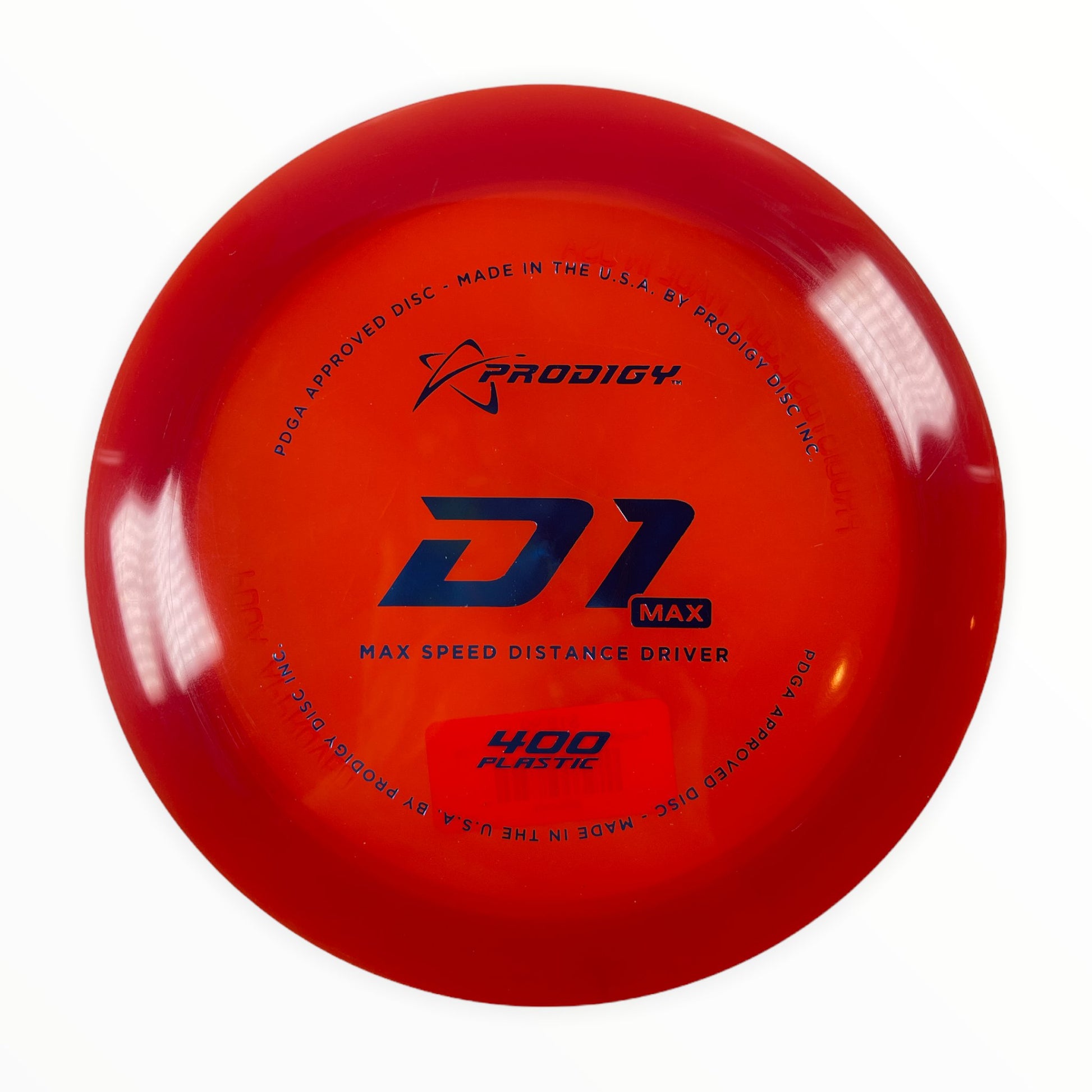 Prodigy Disc D1 Max | 400 | Red/Blue 173g Disc Golf