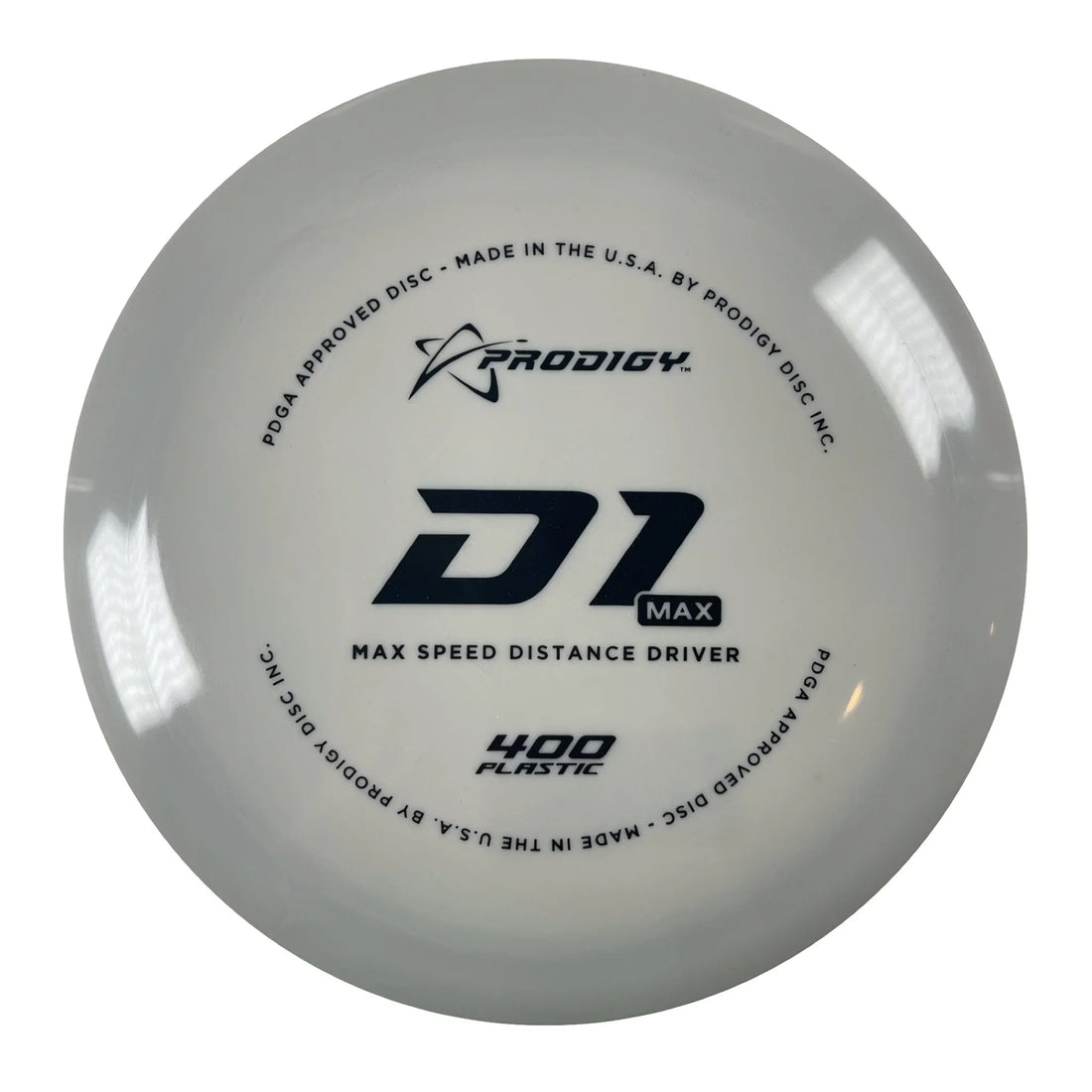 Prodigy Disc D1 Max | 400 | Grey/Black 174g Disc Golf
