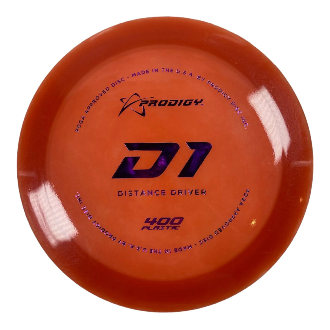Prodigy Disc D1 | 400 | Orange/Purple 173 - 174g Disc Golf