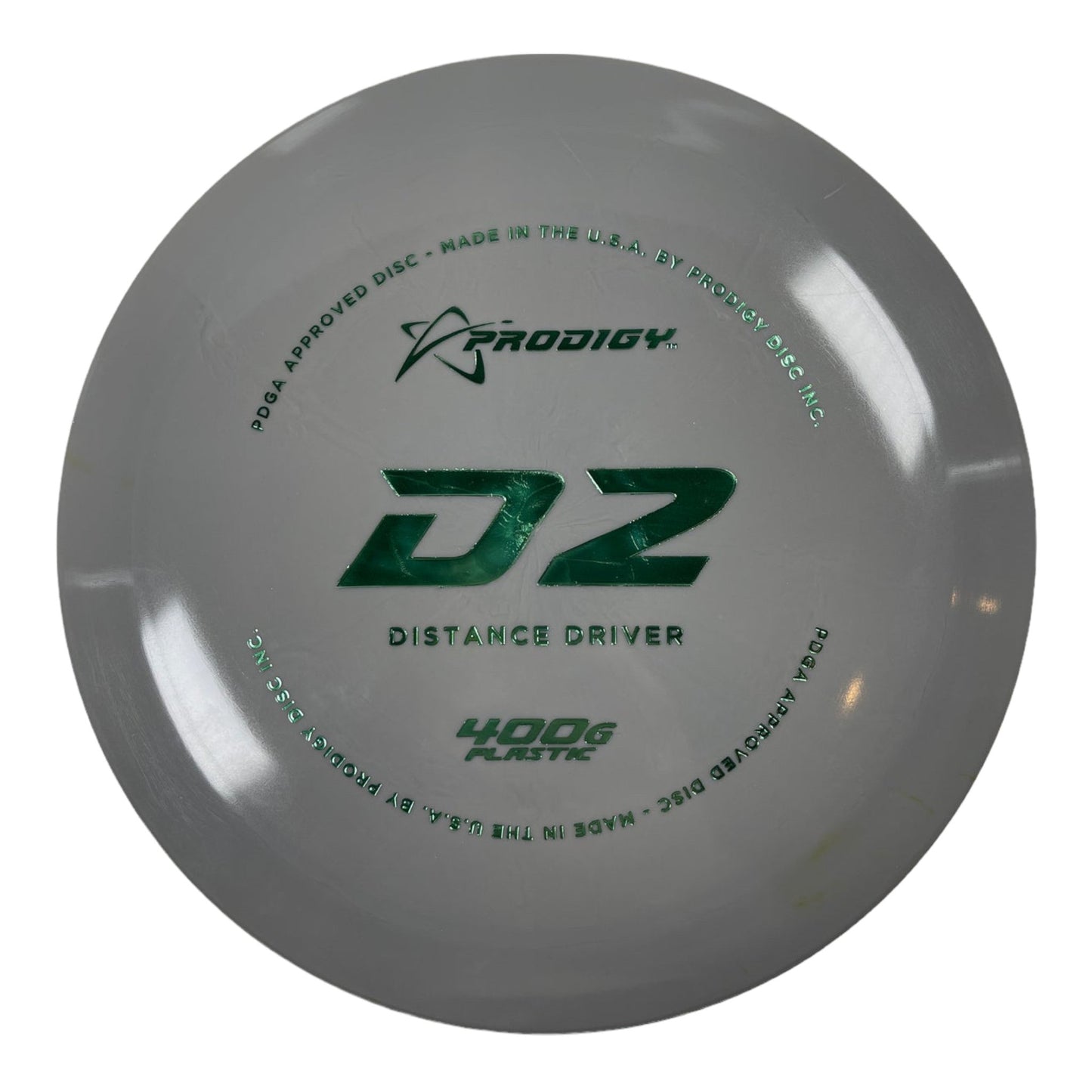 Prodigy Disc D2 | 400G | Grey/Green 174g Disc Golf