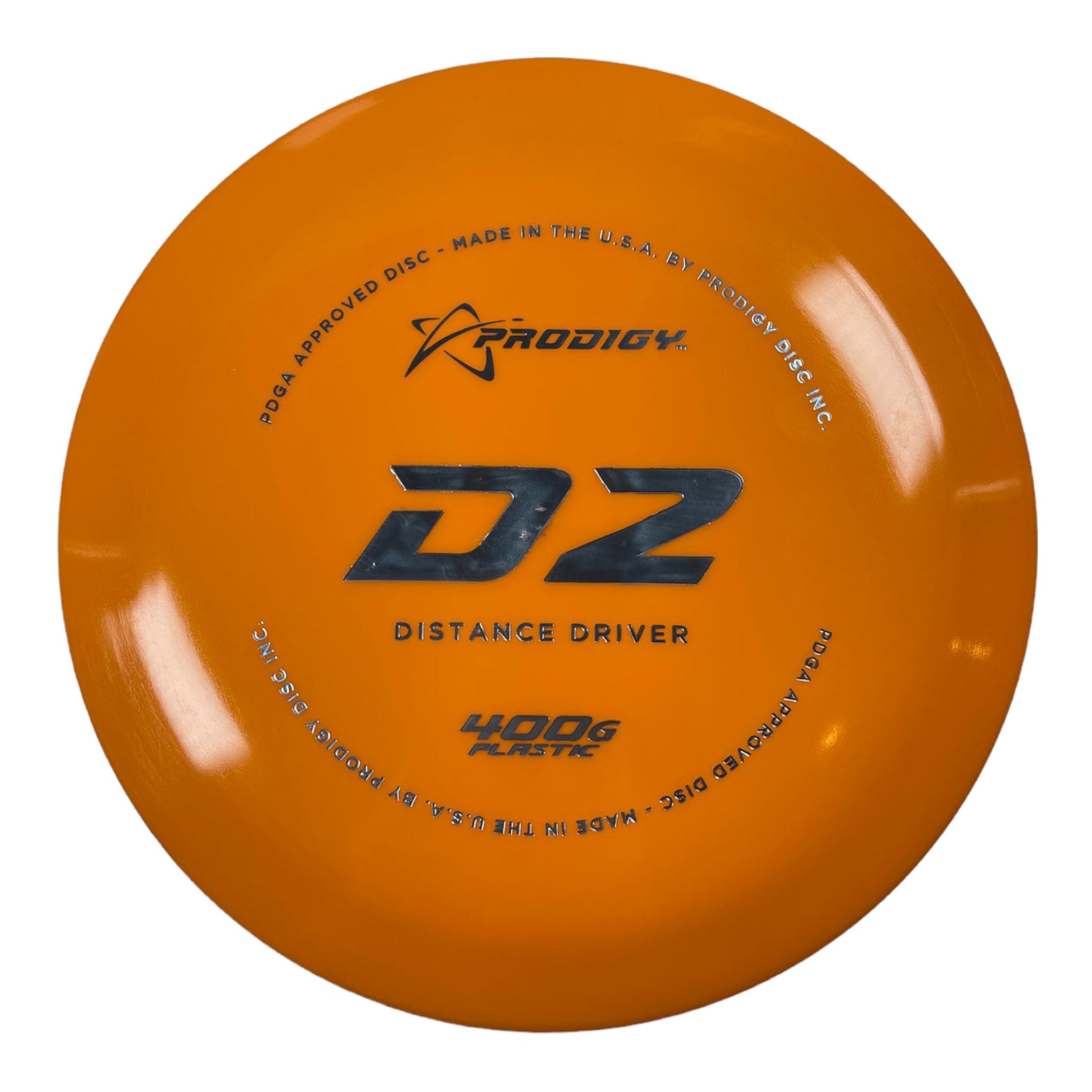 Prodigy Disc D2 | 400G | Orange/Silver 173g Disc Golf