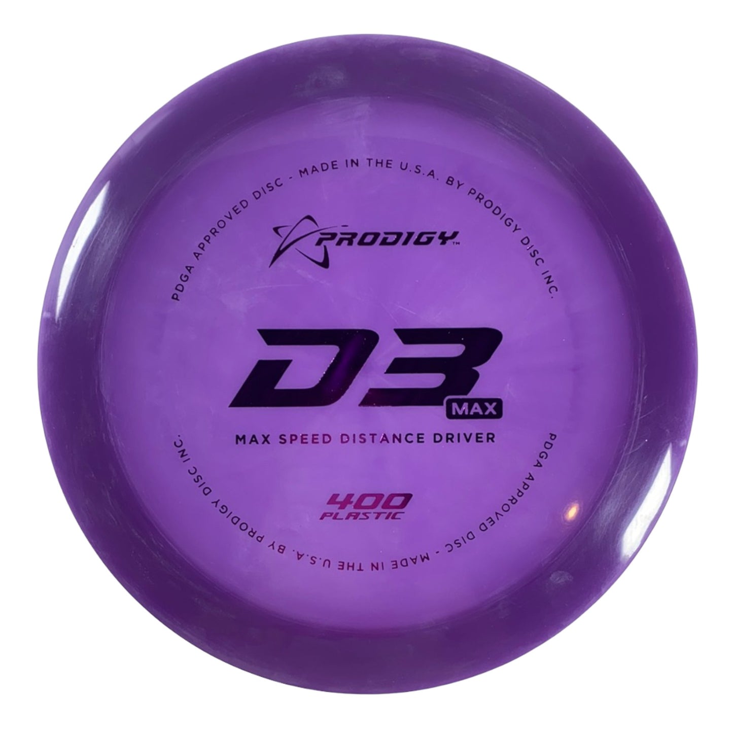 Prodigy Disc D3 Max | 400G | Purple/Purple 172g Disc Golf