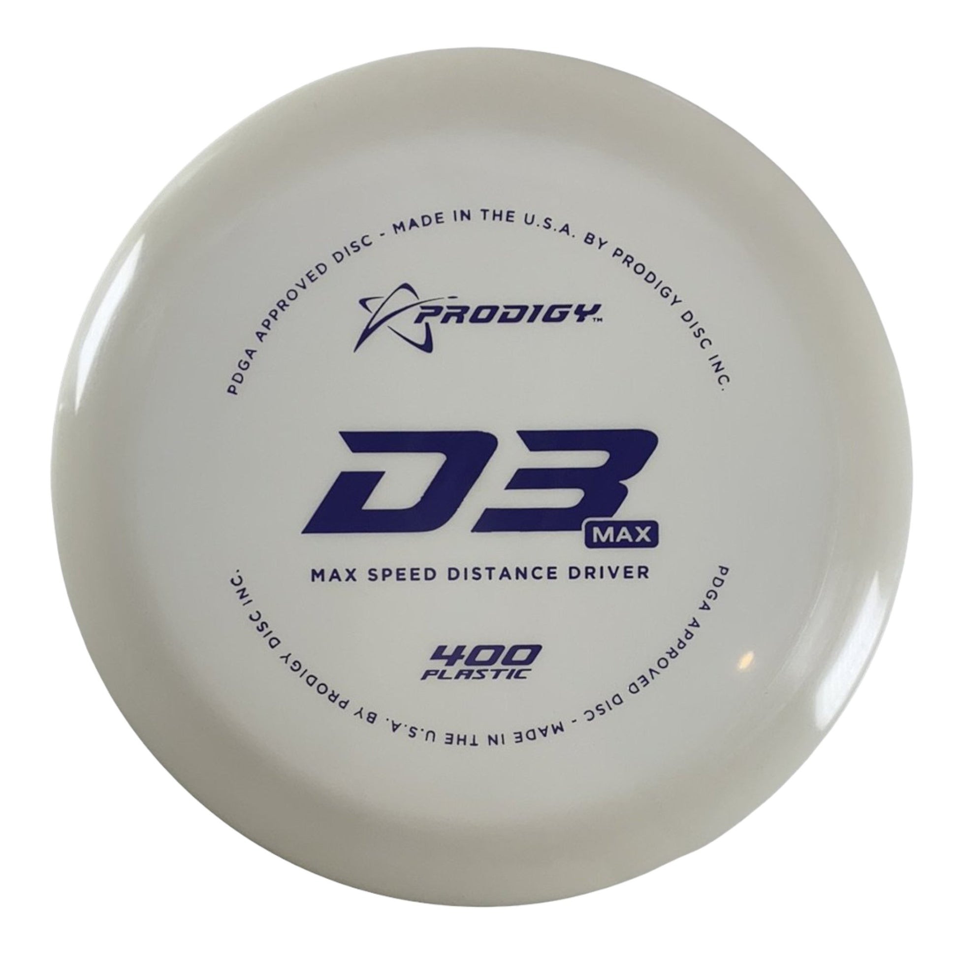 Prodigy Disc D3 Max | 400G | White/Lilac 172g Disc Golf
