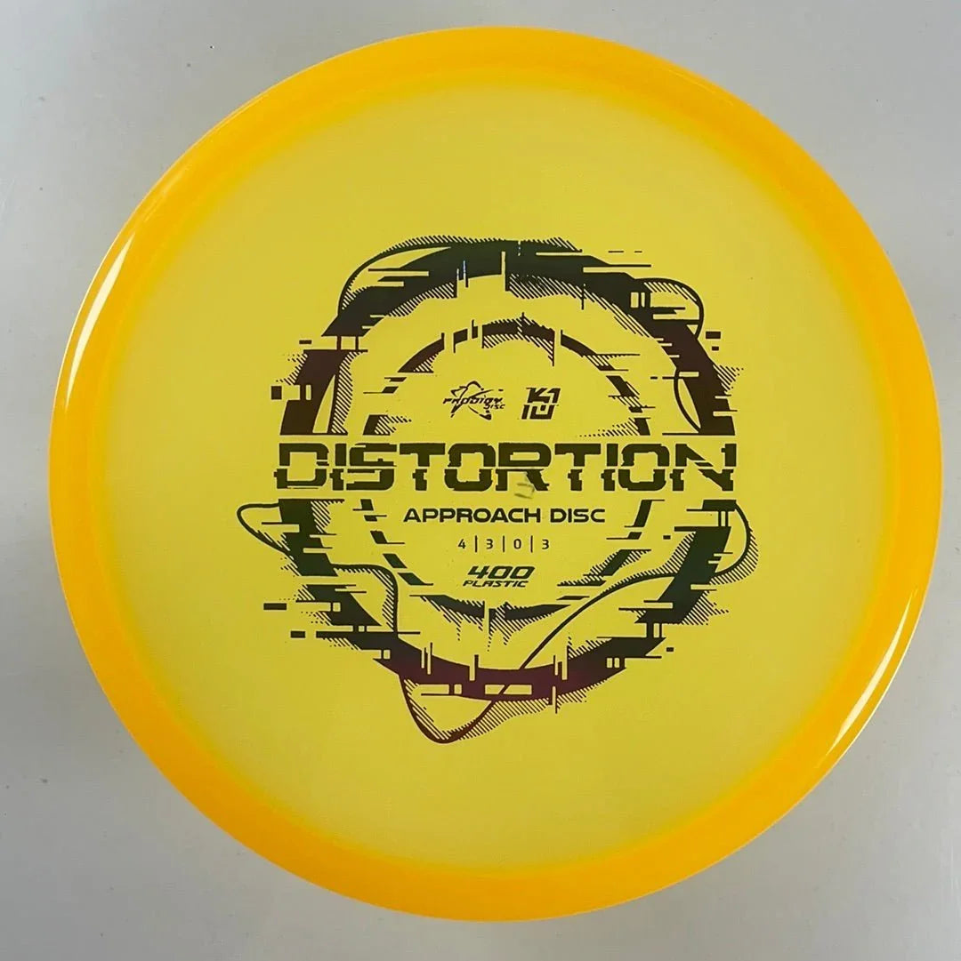 Prodigy Disc Distortion | 400 | Yellow/Rainbow 174 - 175g (Kevin Jones) Disc Golf