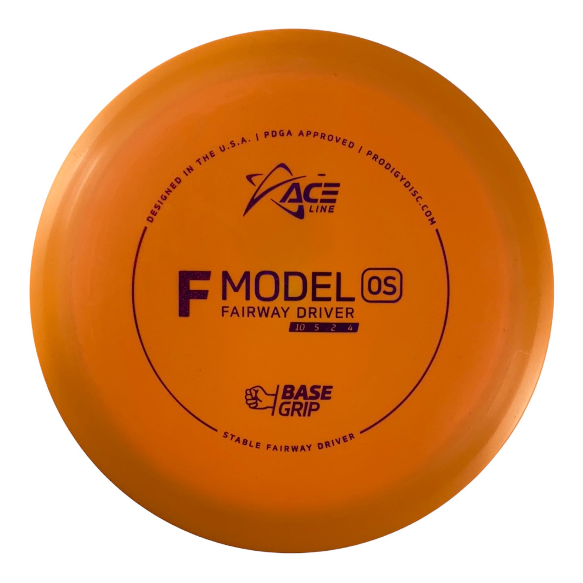 Prodigy Disc F Model OS | Base Grip | Orange/Pink 173g Disc Golf