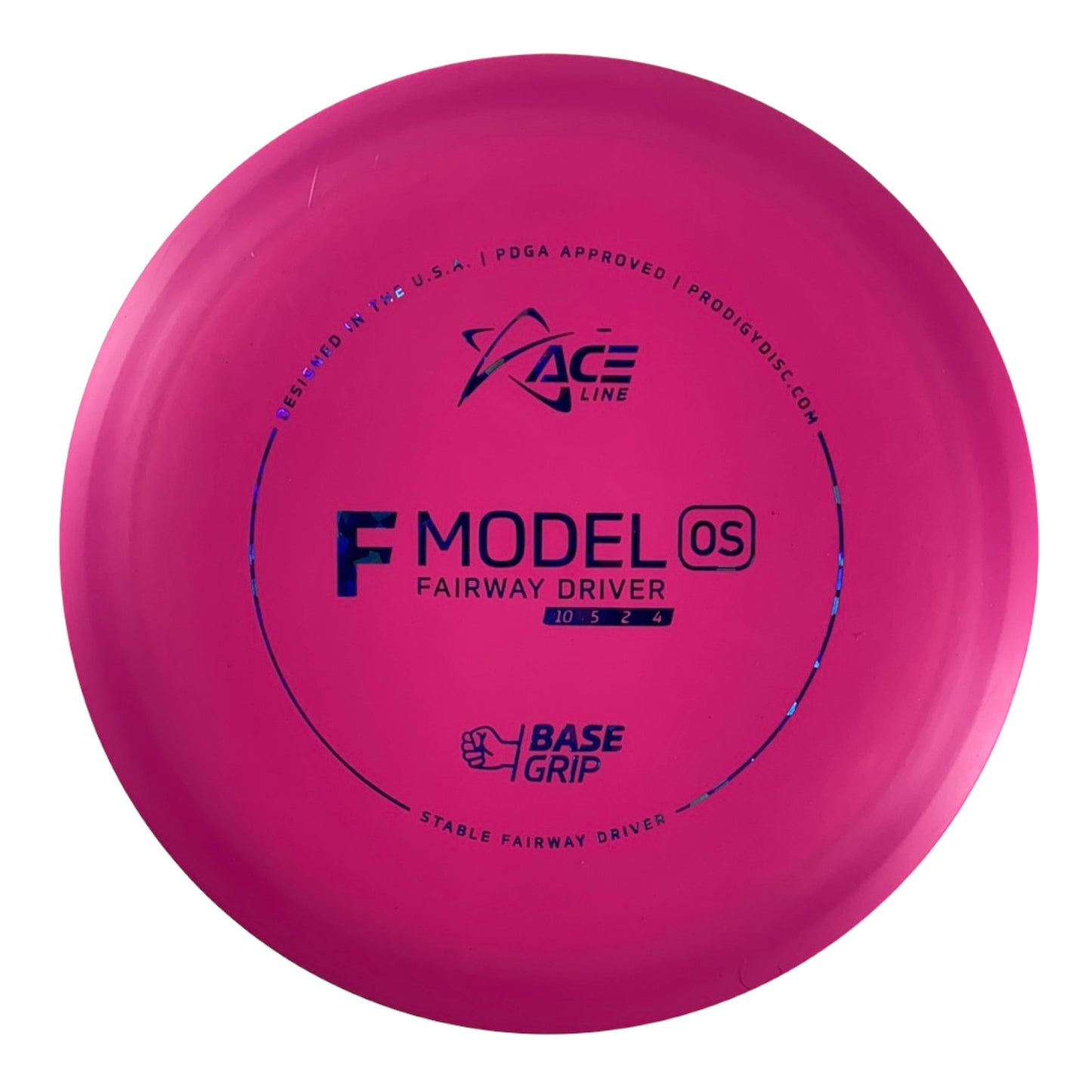Prodigy Disc F Model OS | Base Grip | Pink/Blue 174g Disc Golf