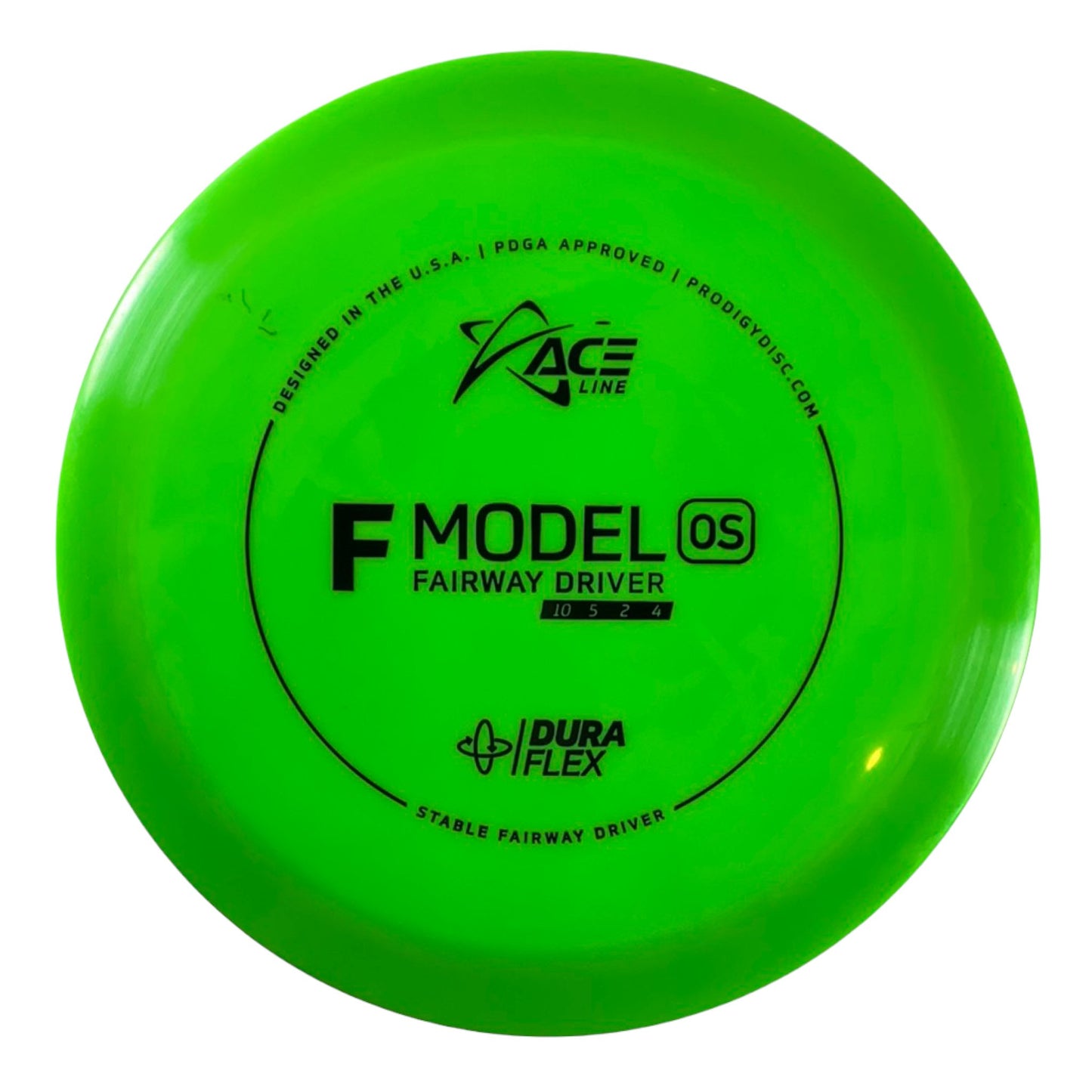 Prodigy Disc F Model OS | Dura Flex | Green/Black 174g Disc Golf