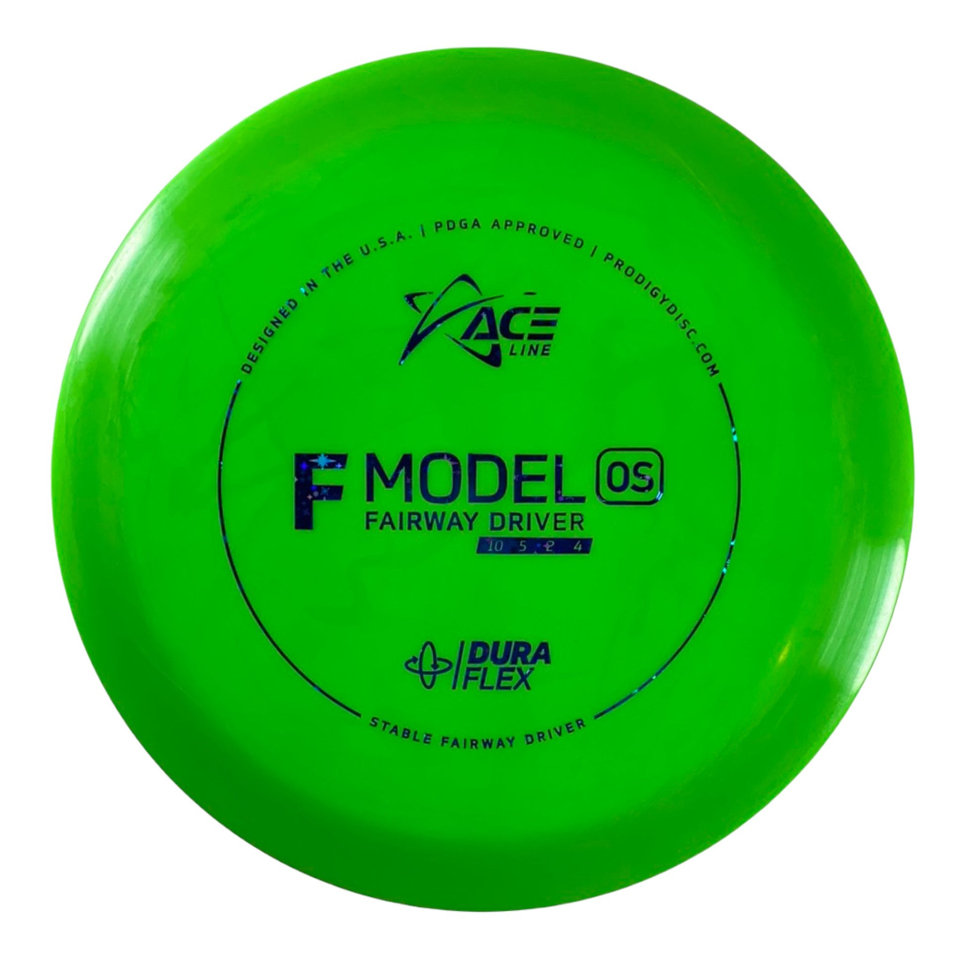 Prodigy Disc F Model OS | Dura Flex | Green/Blue 174g Disc Golf