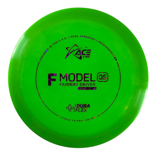 Prodigy Disc F Model OS | Dura Flex | Green/Purple 175g Disc Golf