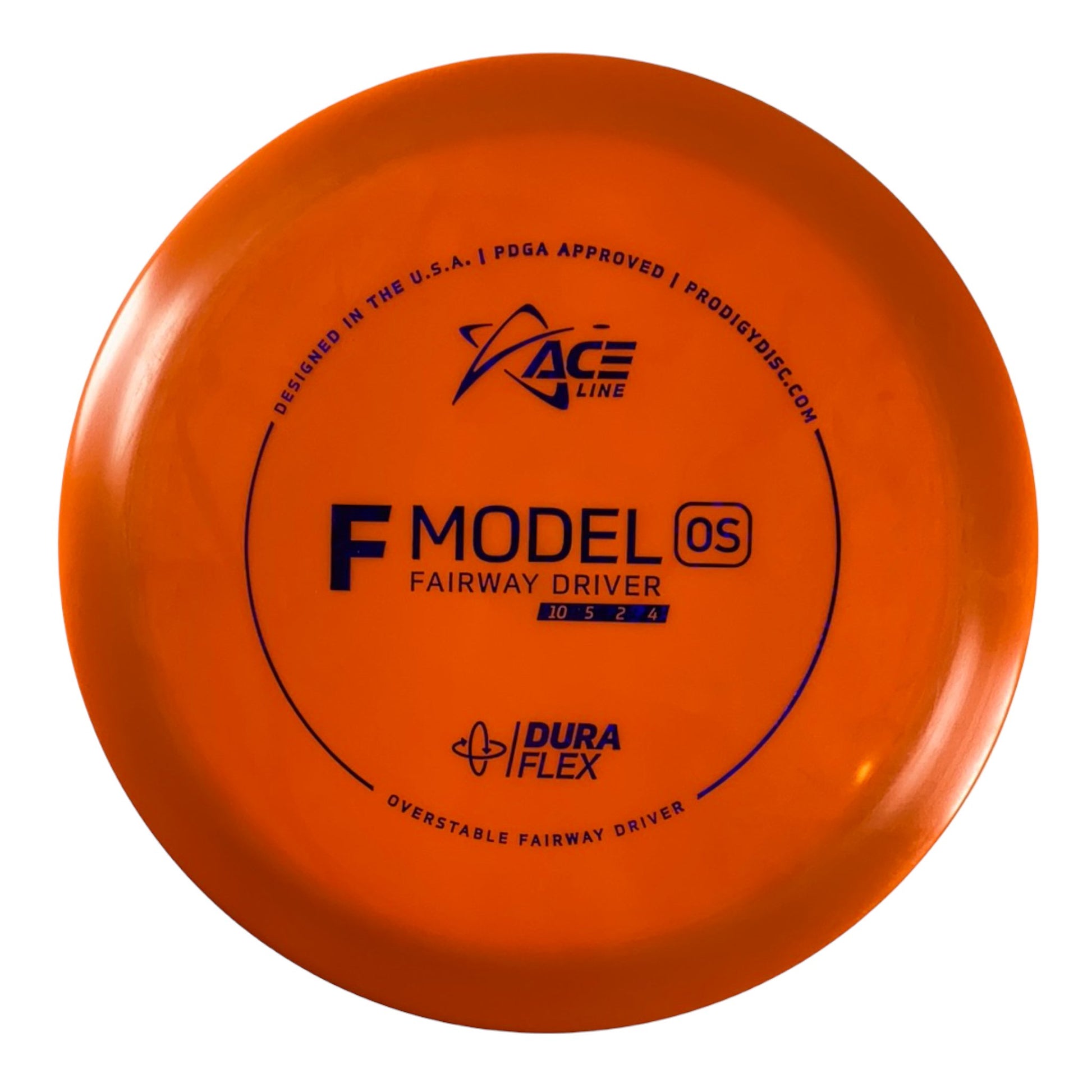 Prodigy Disc F Model OS | Dura Flex | Orange/Blue 175g Disc Golf