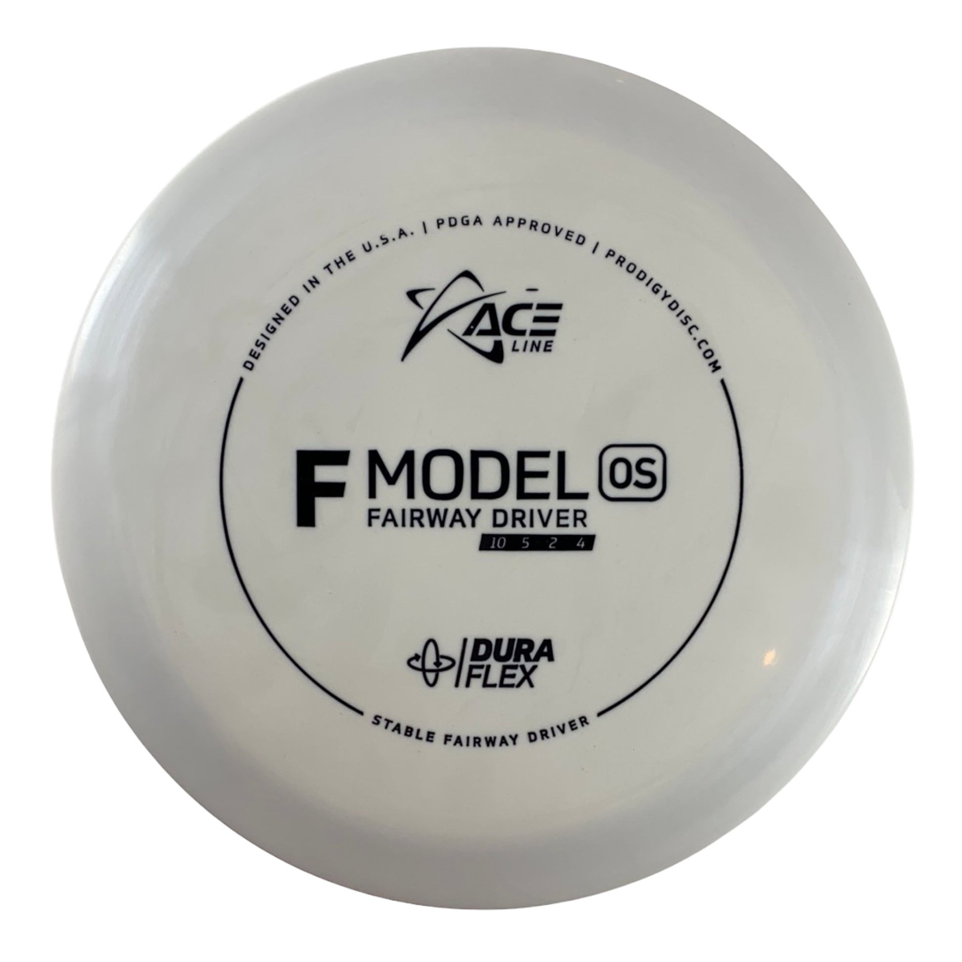 Prodigy Disc F Model OS | Dura Flex | White/Black 175g Disc Golf