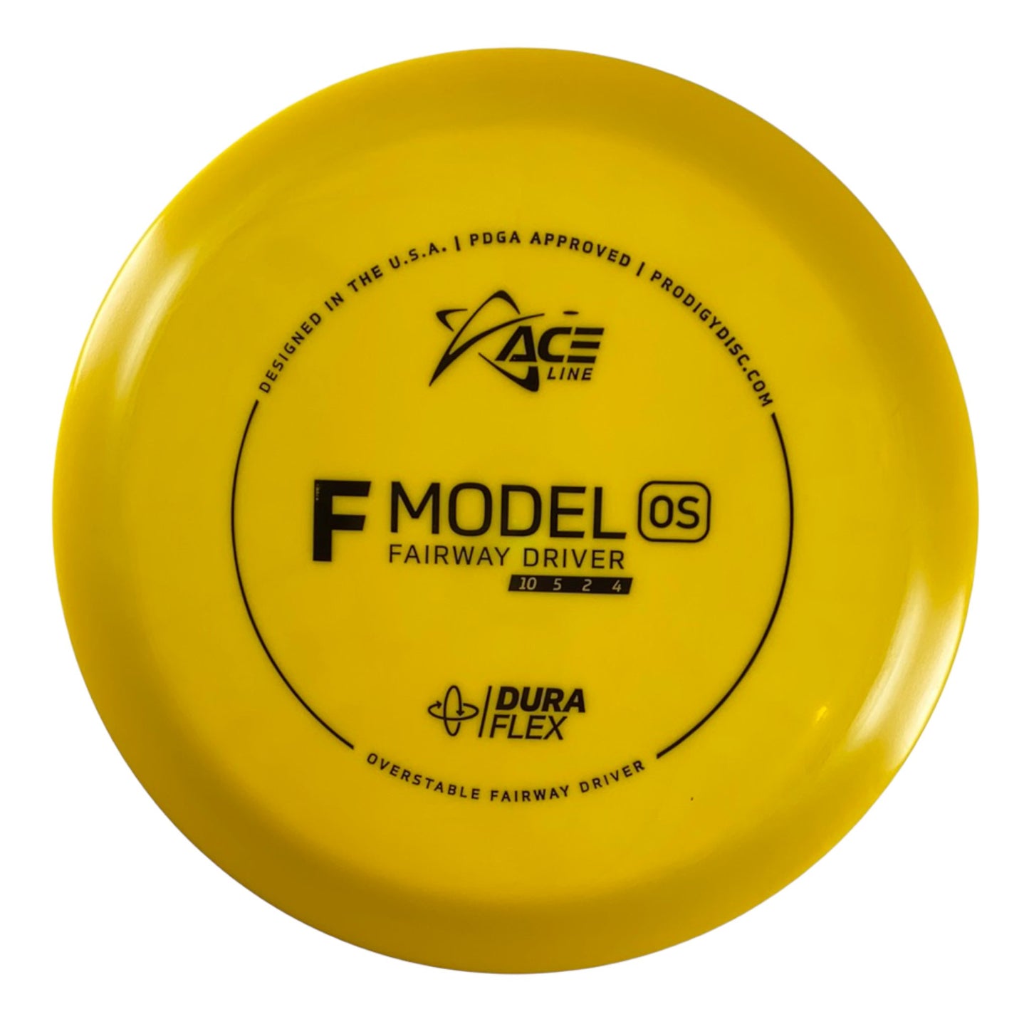 Prodigy Disc F Model OS | Dura Flex | Yellow/Black 174g Disc Golf