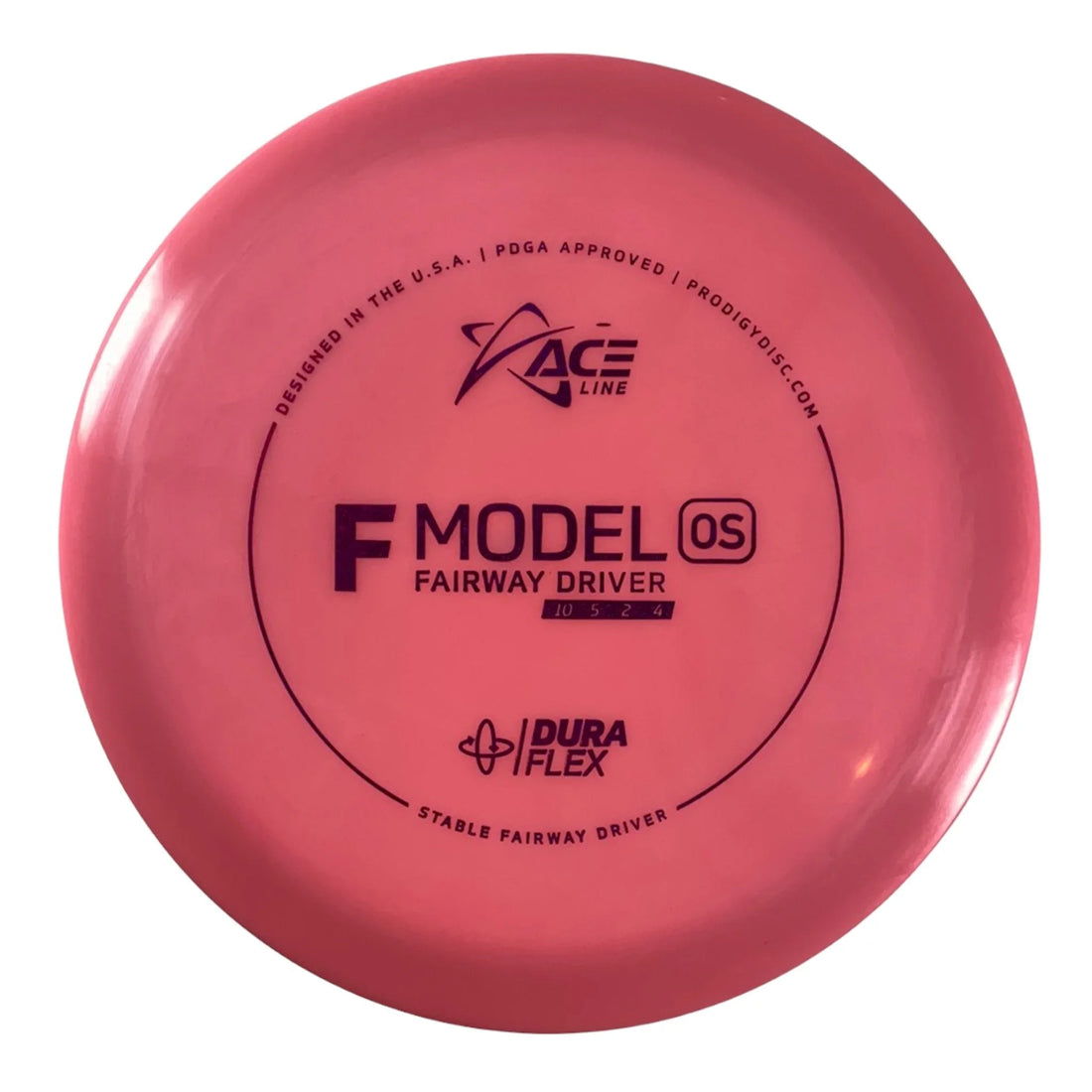 Prodigy Disc F Model OS | Dura Flex | Pink/Pink 173g Disc Golf