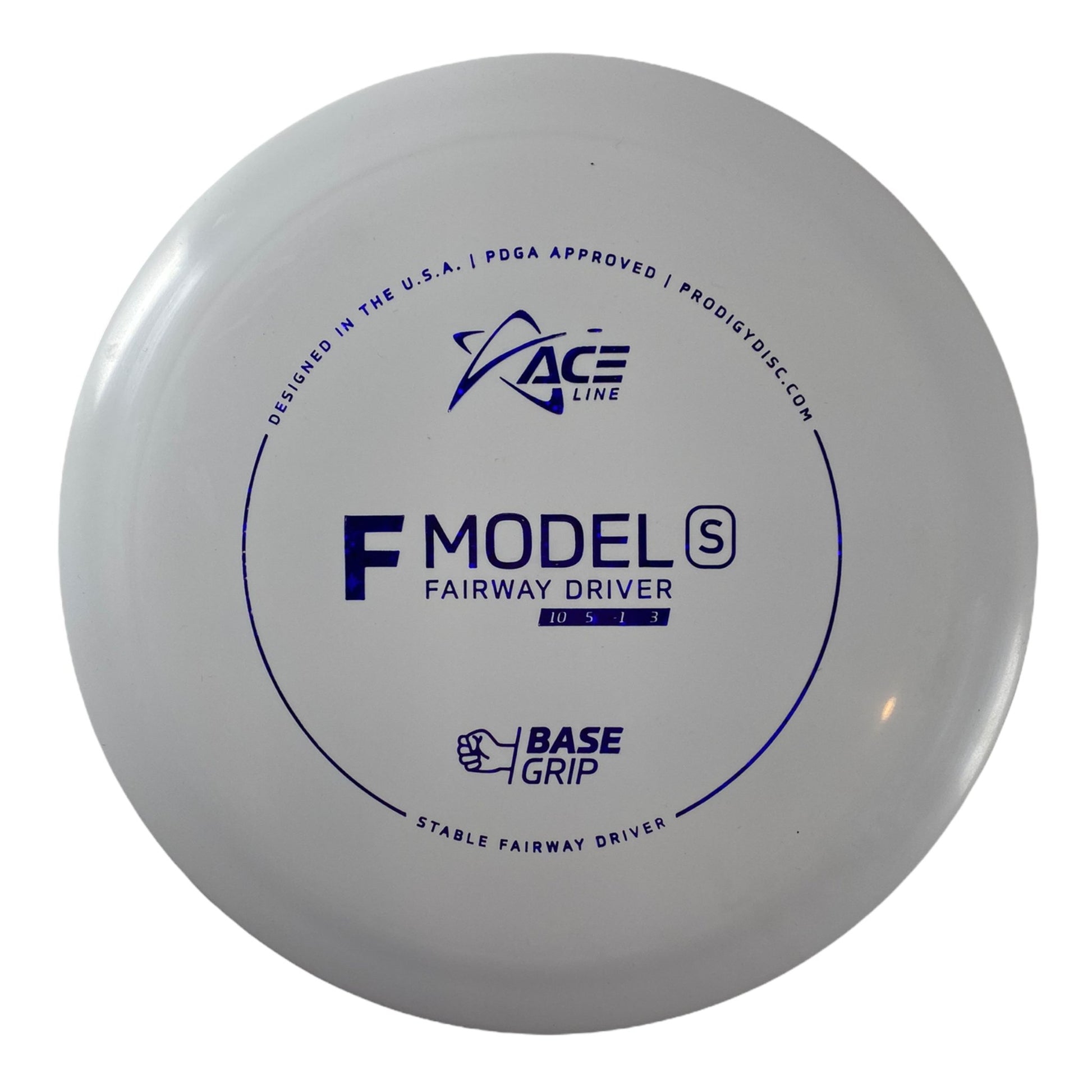 Prodigy Disc F Model S | Base Grip | White/Purple 165g Disc Golf