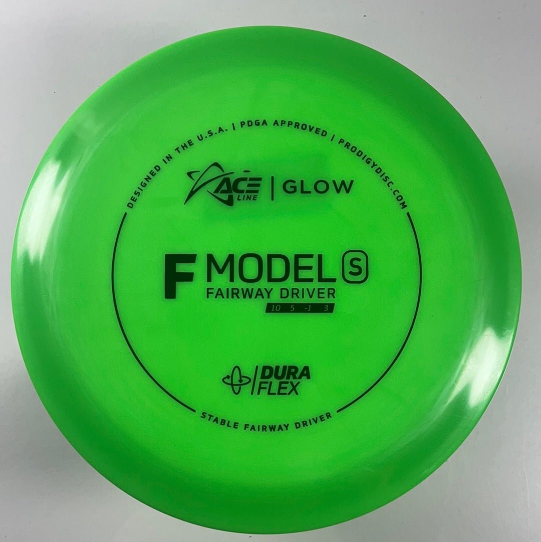 Prodigy Disc F Model S | Dura Flex Glow | Green/Black 175g Disc Golf