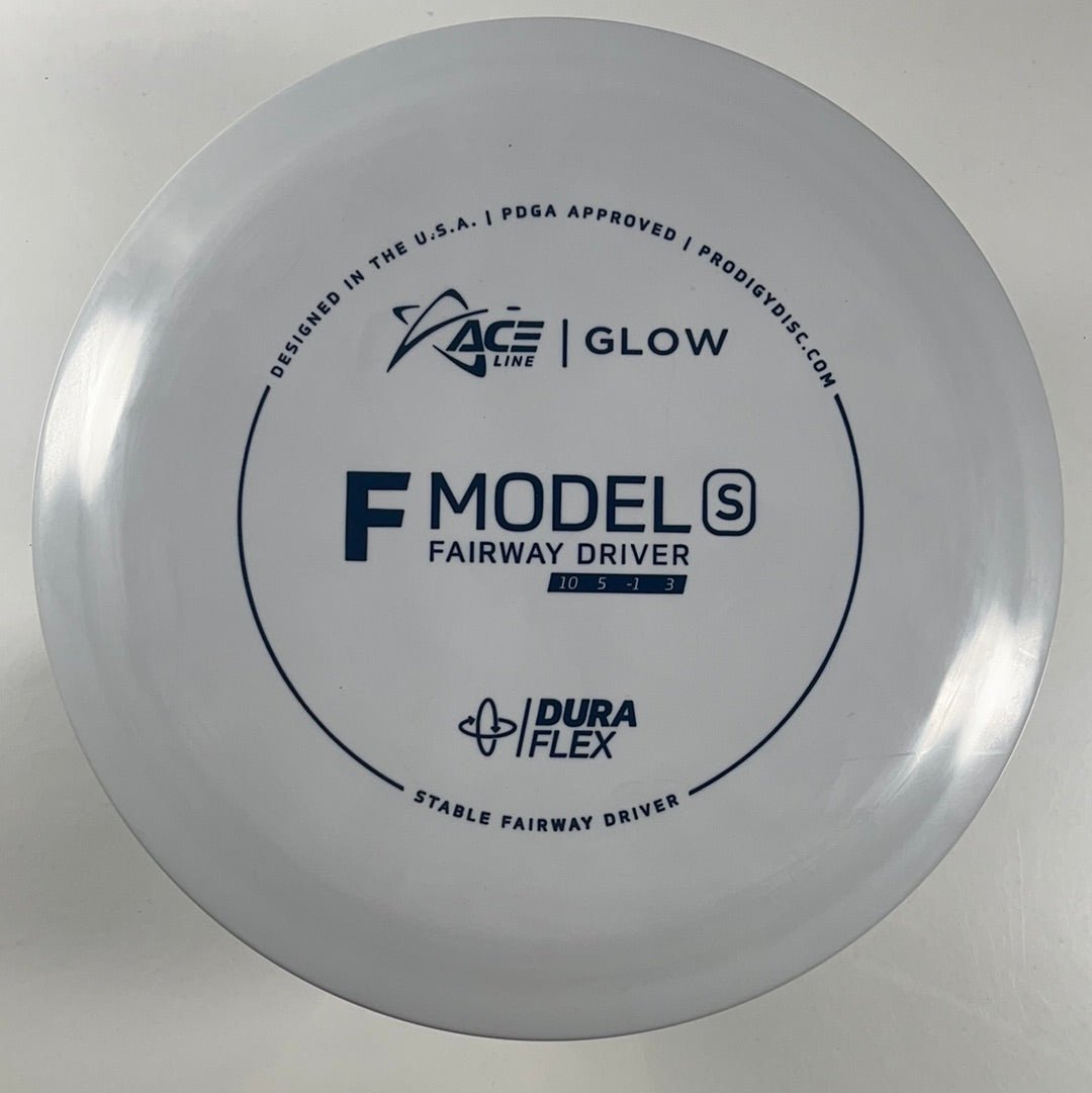 Prodigy Disc F Model S | Dura Flex Glow | Grey/Black 174g Disc Golf
