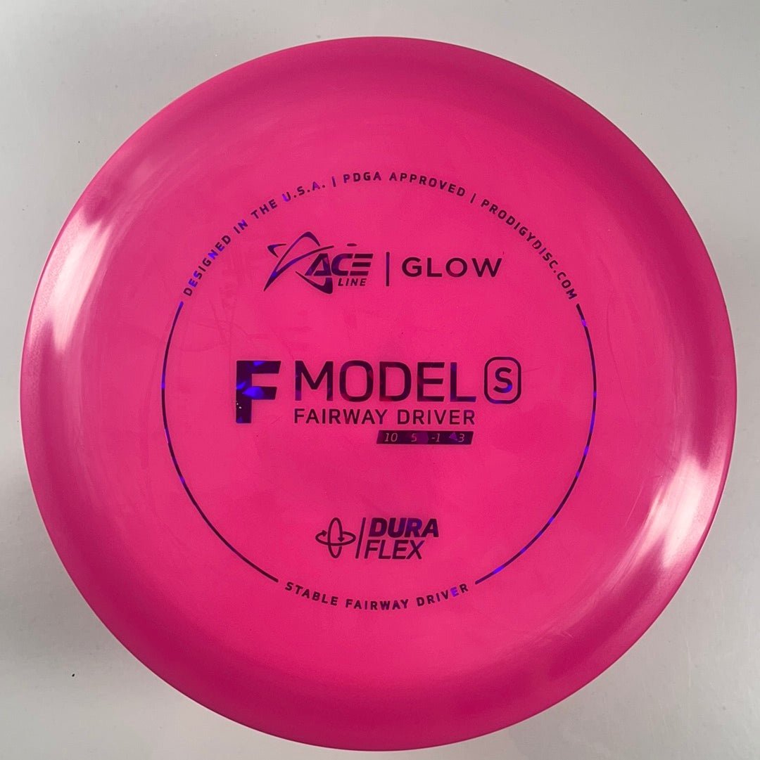 Prodigy Disc F Model S | Dura Flex Glow | Pink/Purple 175g Disc Golf