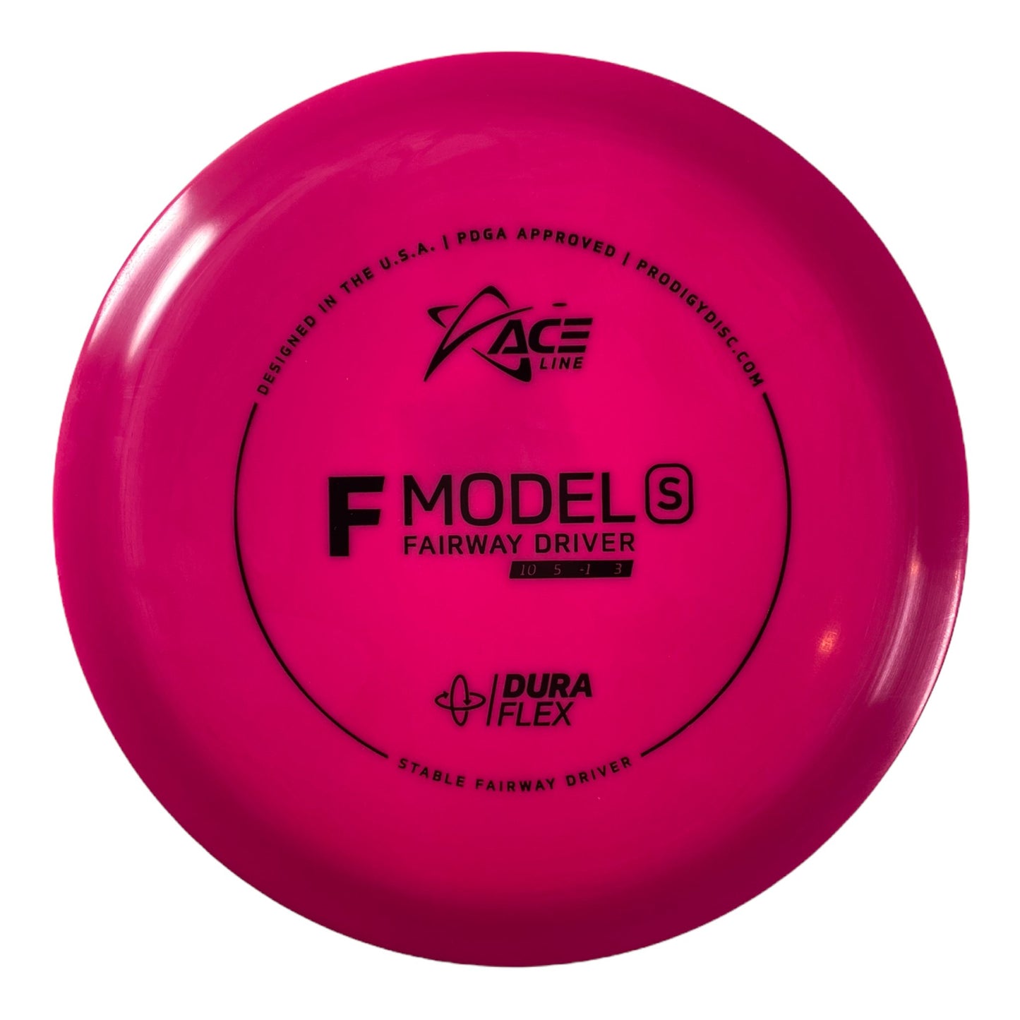 Prodigy Disc F Model S | Dura Flex | Pink/Black 175g Disc Golf