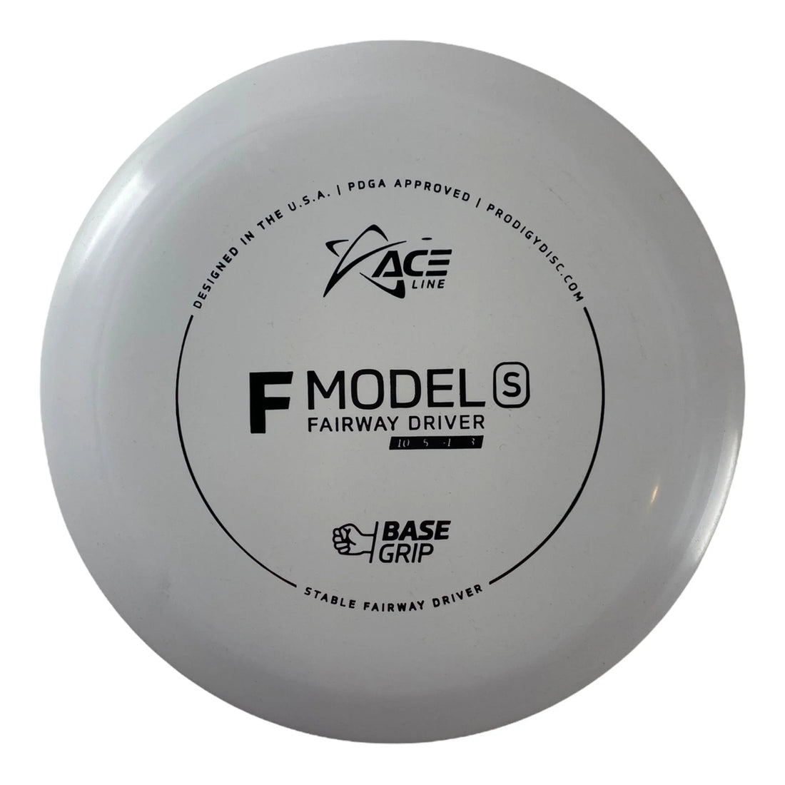 Prodigy Disc F Model S | Base Grip | White/Black 174g Disc Golf