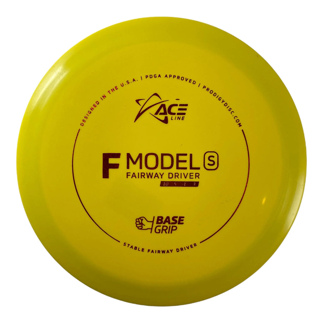 Prodigy Disc F Model S | Base Grip | Yellow/Red 165 - 175g Disc Golf