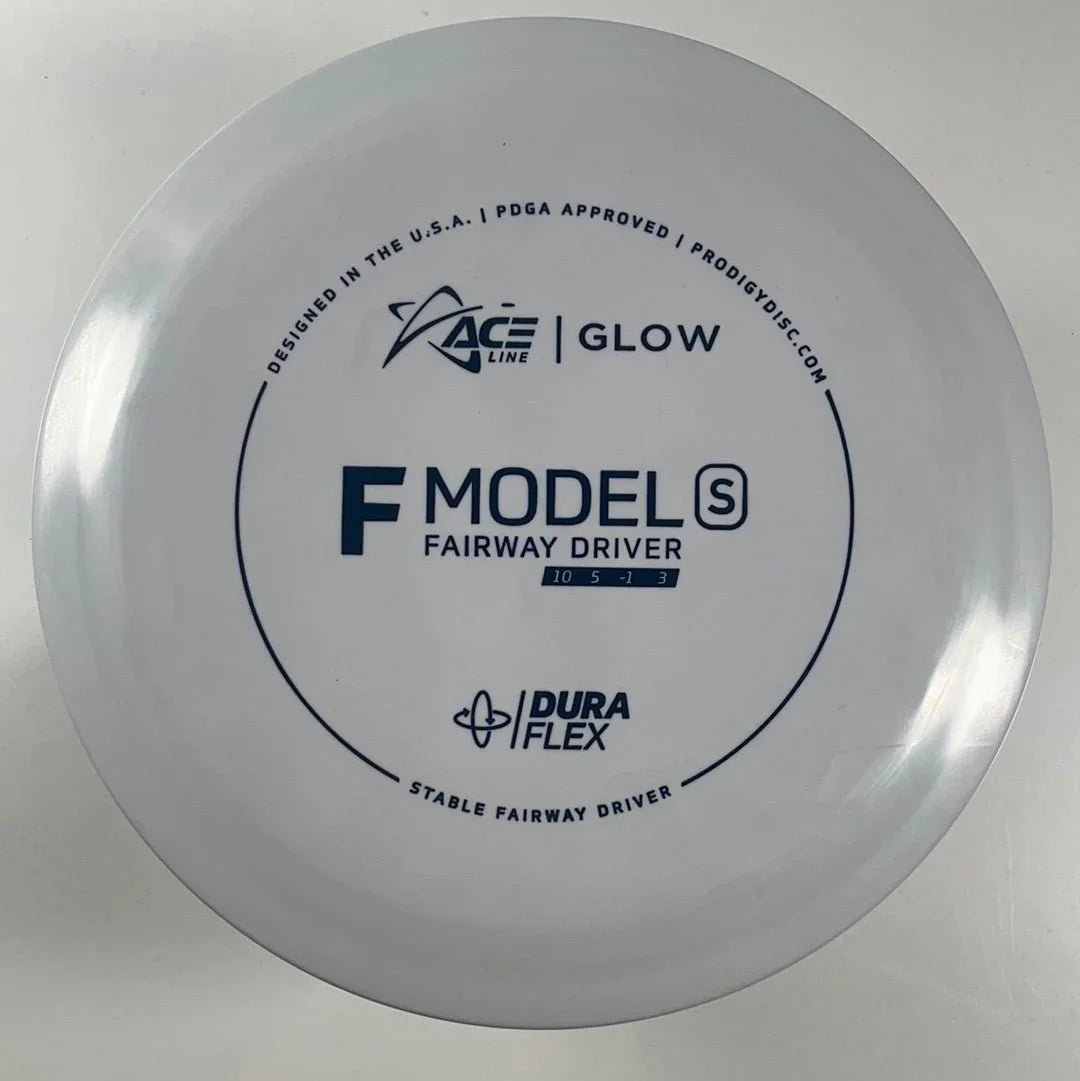 Prodigy Disc F Model S | Dura Flex Glow | Grey/Black 174g Disc Golf