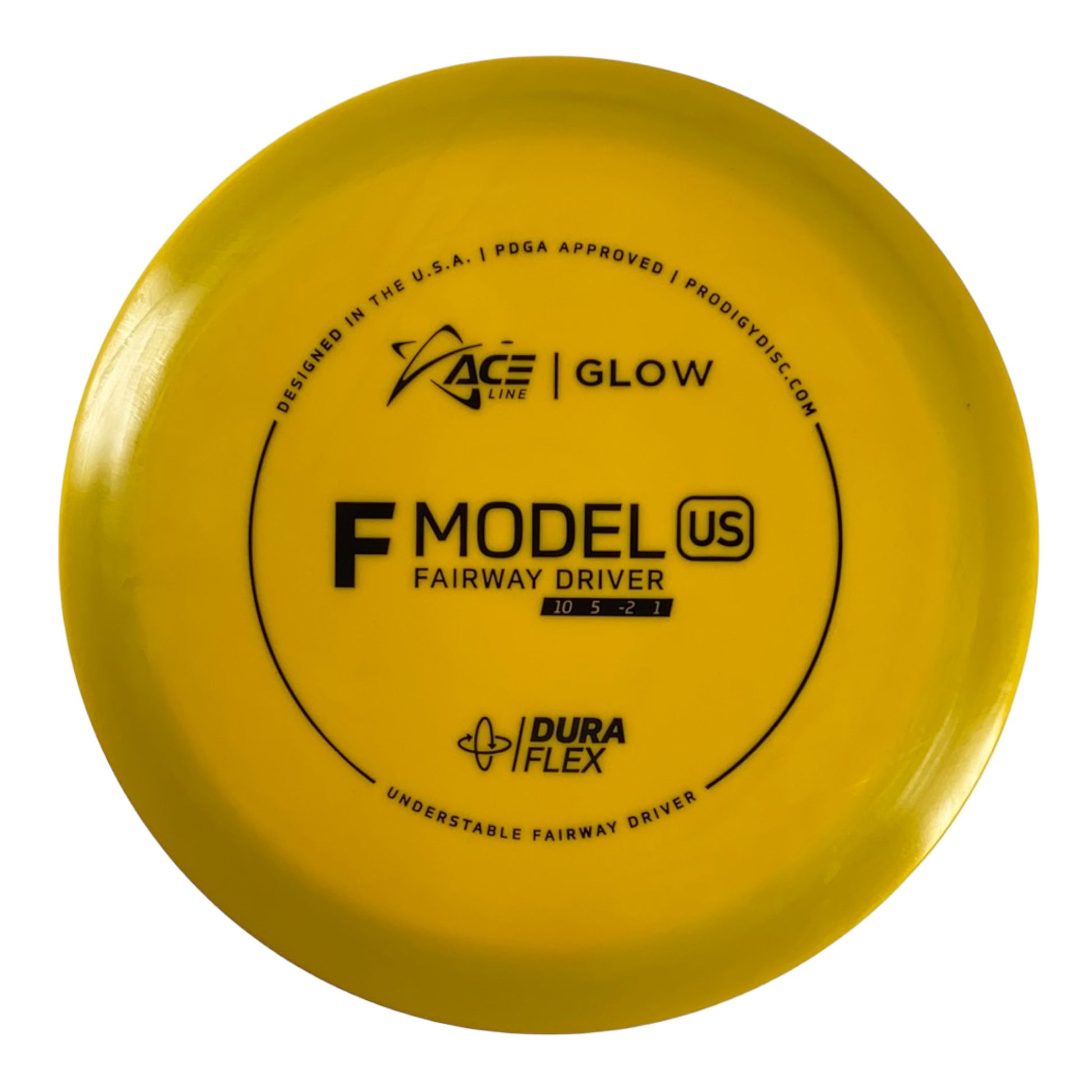 Prodigy Disc F Model US | Dura Flex Glow | Yellow/Blue 173g Disc Golf
