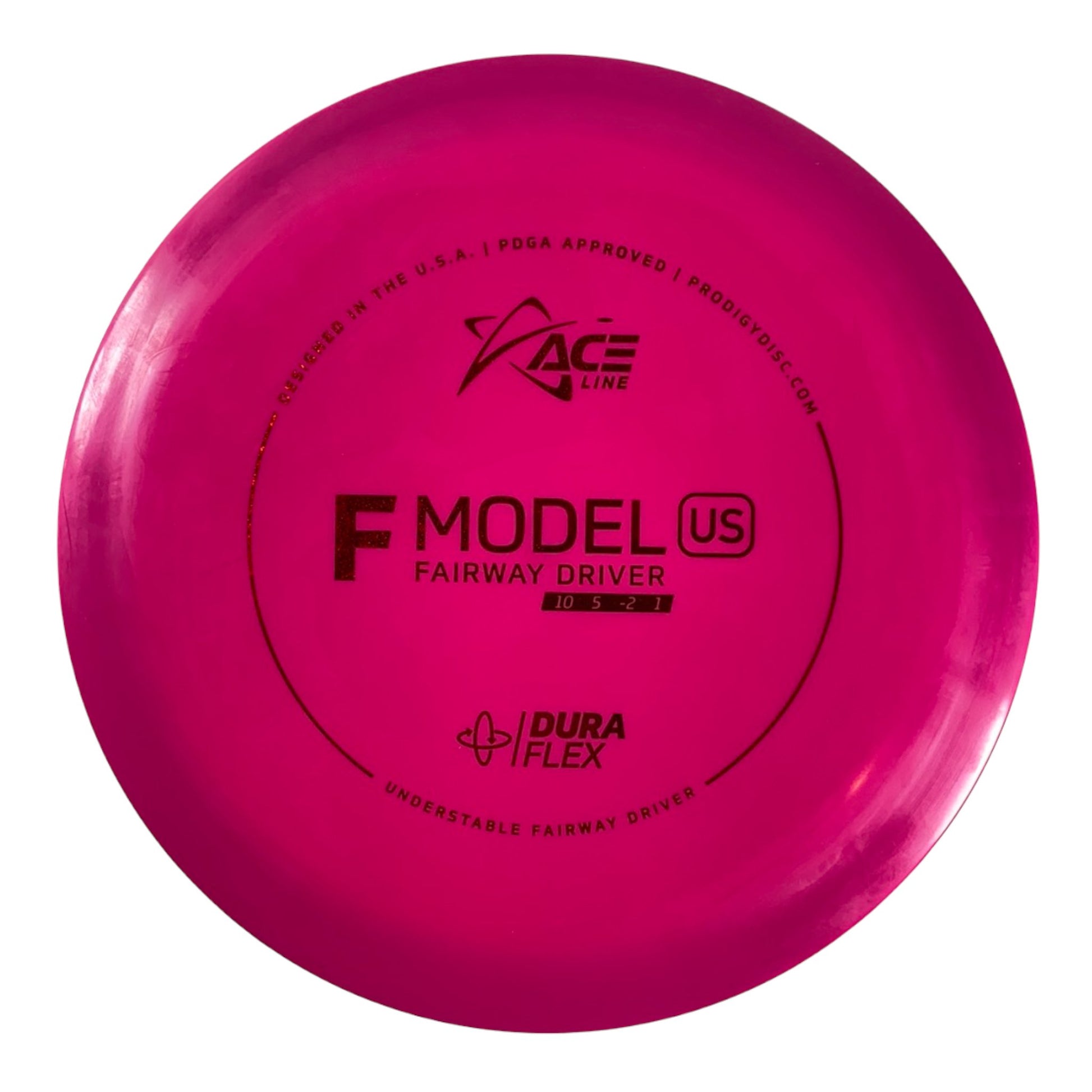 Prodigy Disc F Model US | Dura Flex | Pink/Red 174g Disc Golf