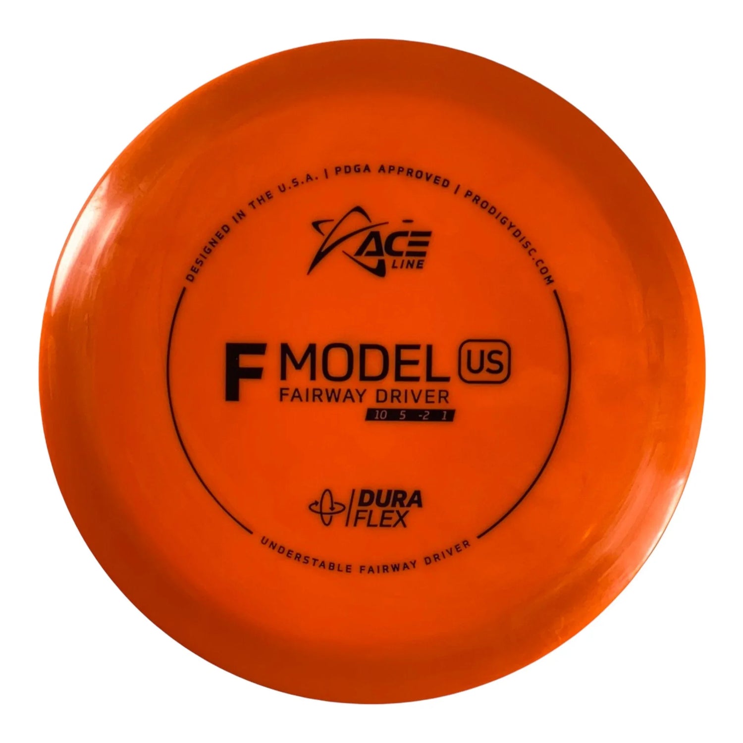 Prodigy Disc F Model US | Dura Flex | Orange/Black 173 - 174g Disc Golf
