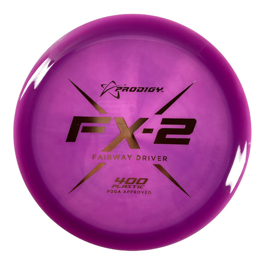 Prodigy Disc FX-2 | 400 | Purple/Gold 175g Disc Golf