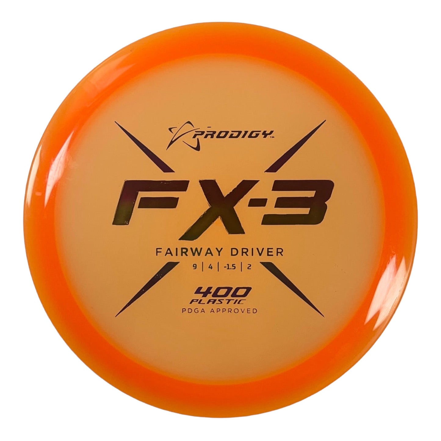 Prodigy Disc FX-3 | 400 | Orange/Rainbow 172-174g Disc Golf