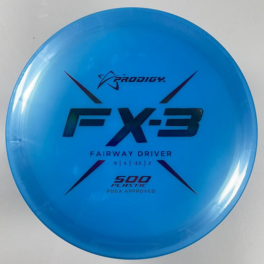 Prodigy Disc FX-3 | 500 | Blue/Rainbow 172g Disc Golf