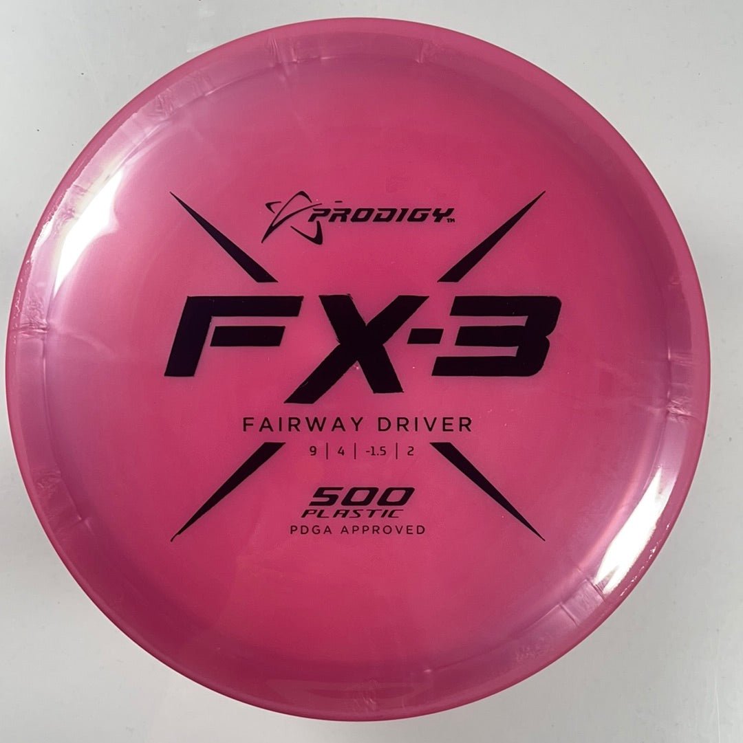 Prodigy Disc FX-3 | 500 | Pink/Black 175g Disc Golf