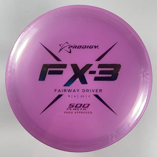 Prodigy Disc FX-3 | 500 | Pink/Rainbow 175g Disc Golf