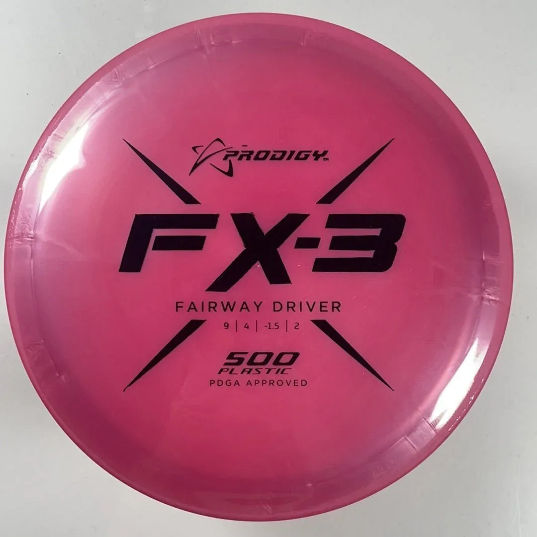 Prodigy Disc FX - 3 | 500 | Pink/Black 175g Disc Golf