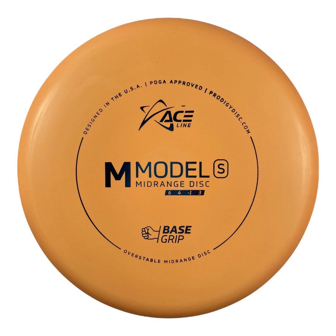 Prodigy Disc M Model S | Base Grip | Peach/Blue 178g Disc Golf