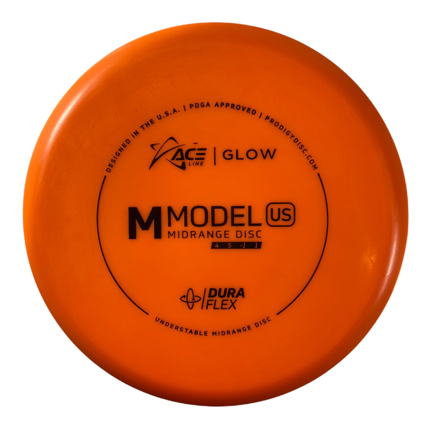 Prodigy Disc M Model US | Dura Flex Glow | Orange/Black 179g Disc Golf