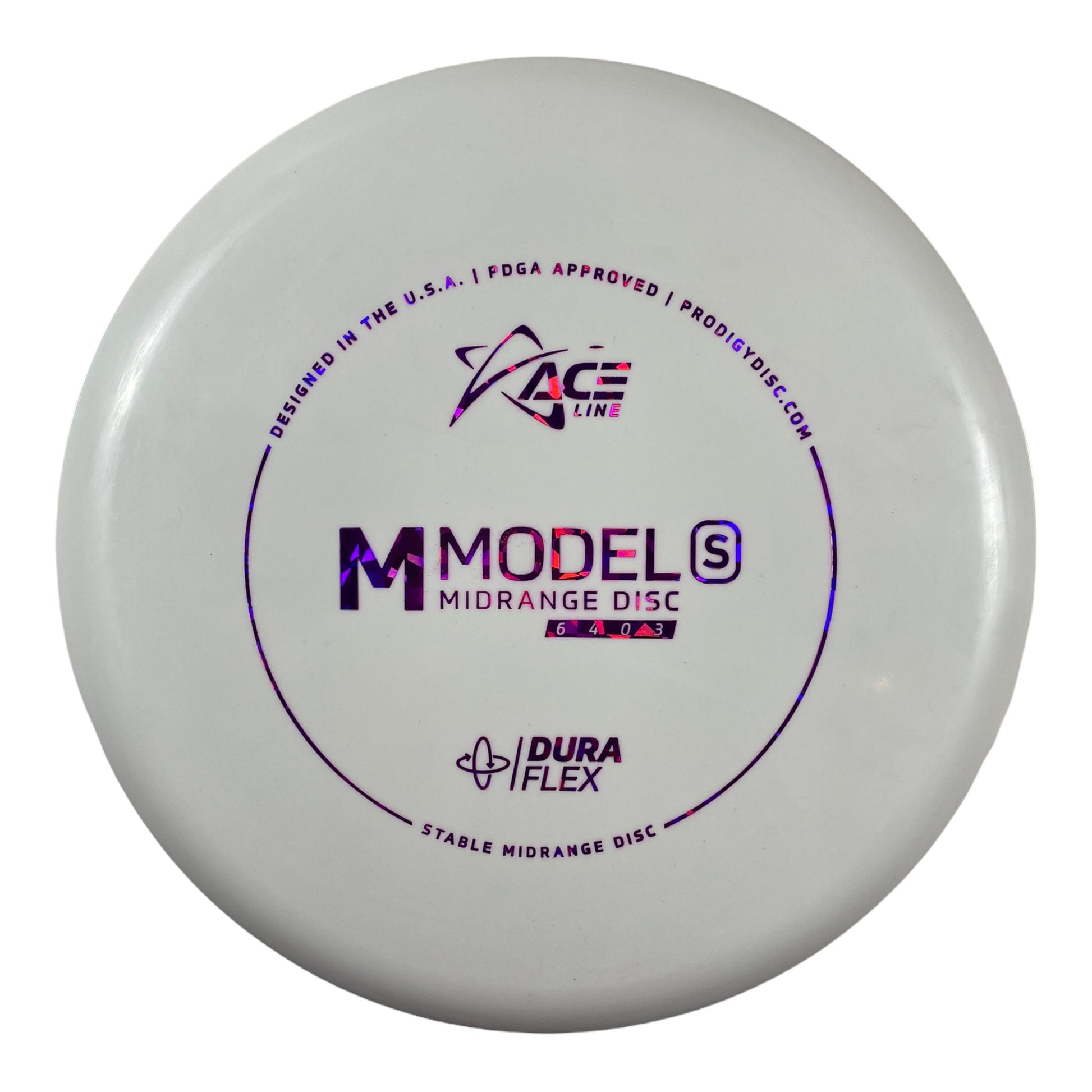 Prodigy Disc M Model US | Dura Flex | White/Purple 177g Disc Golf