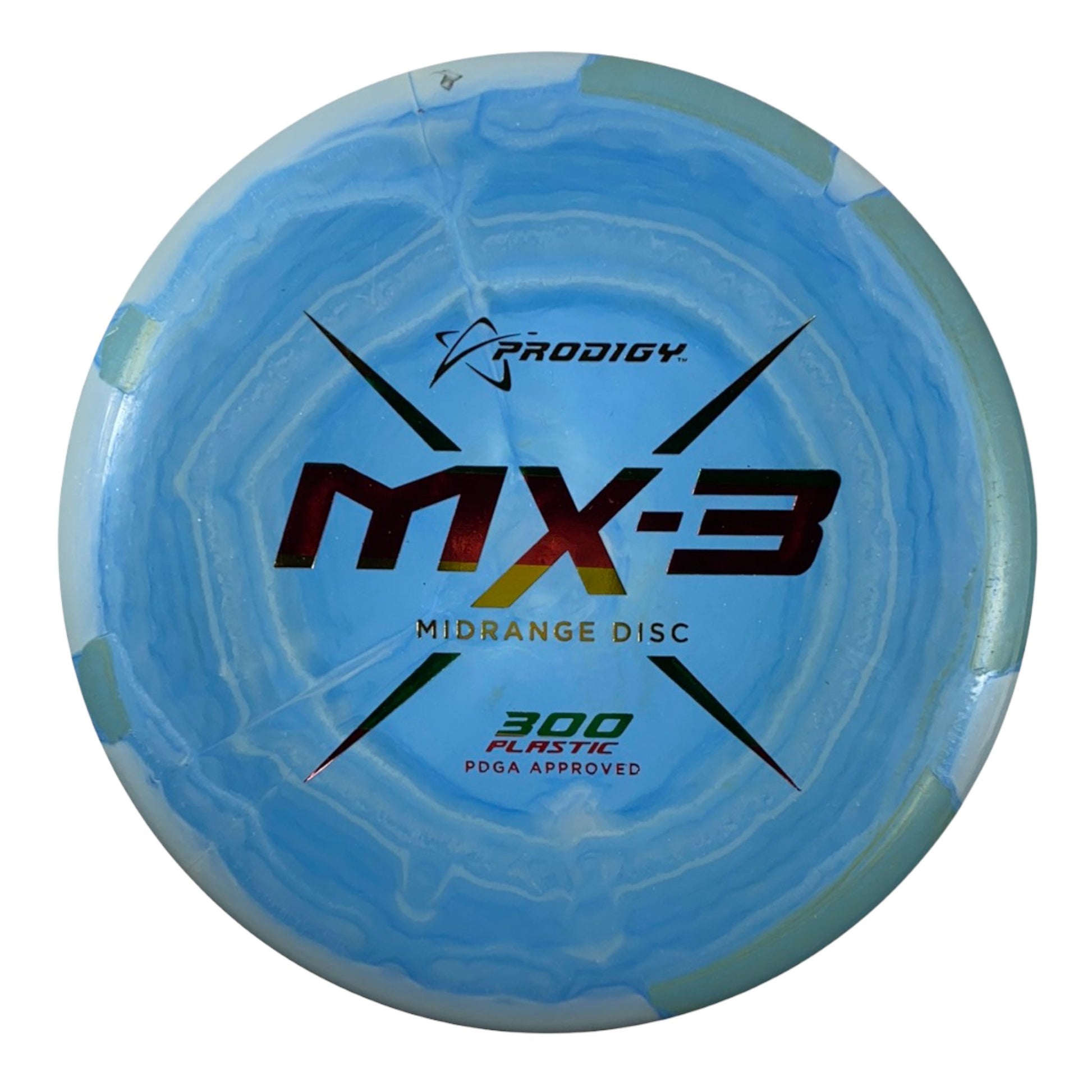 Prodigy Disc MX-3 | 300 | Blue/Rasta 180g Disc Golf