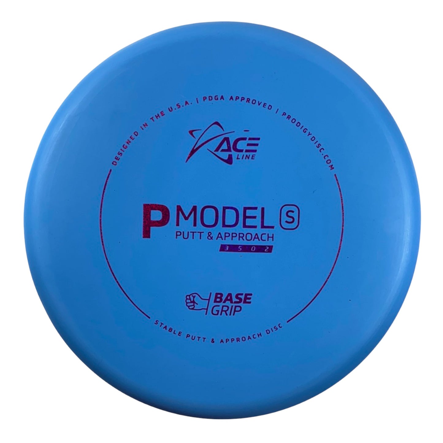 Prodigy Disc P Model S | Base Grip | Blue/Pink 174g Disc Golf