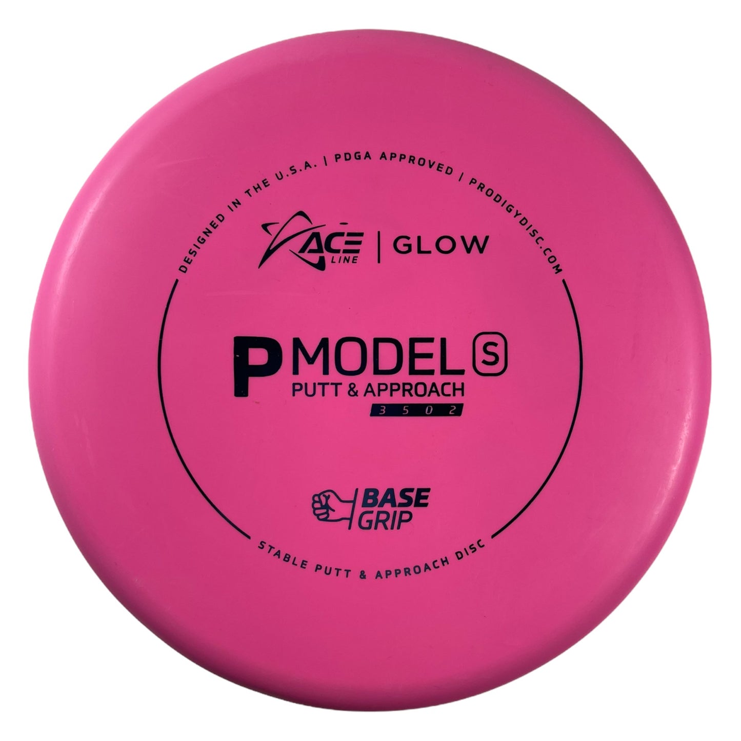 Prodigy Disc P Model S | Base Grip Glow | Pink/Blue 175g Disc Golf