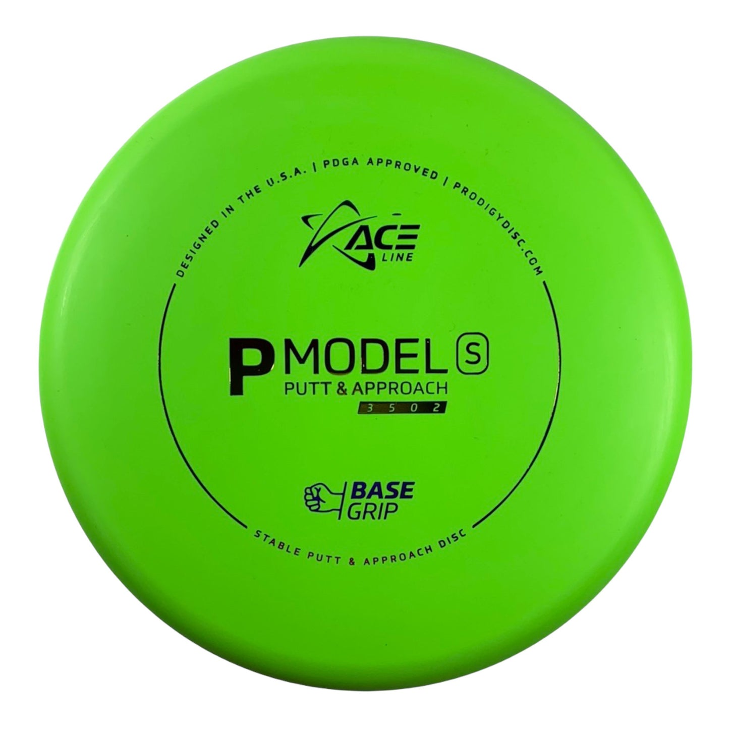 Prodigy Disc P Model S | Base Grip | Green/Rainbow Disc Golf