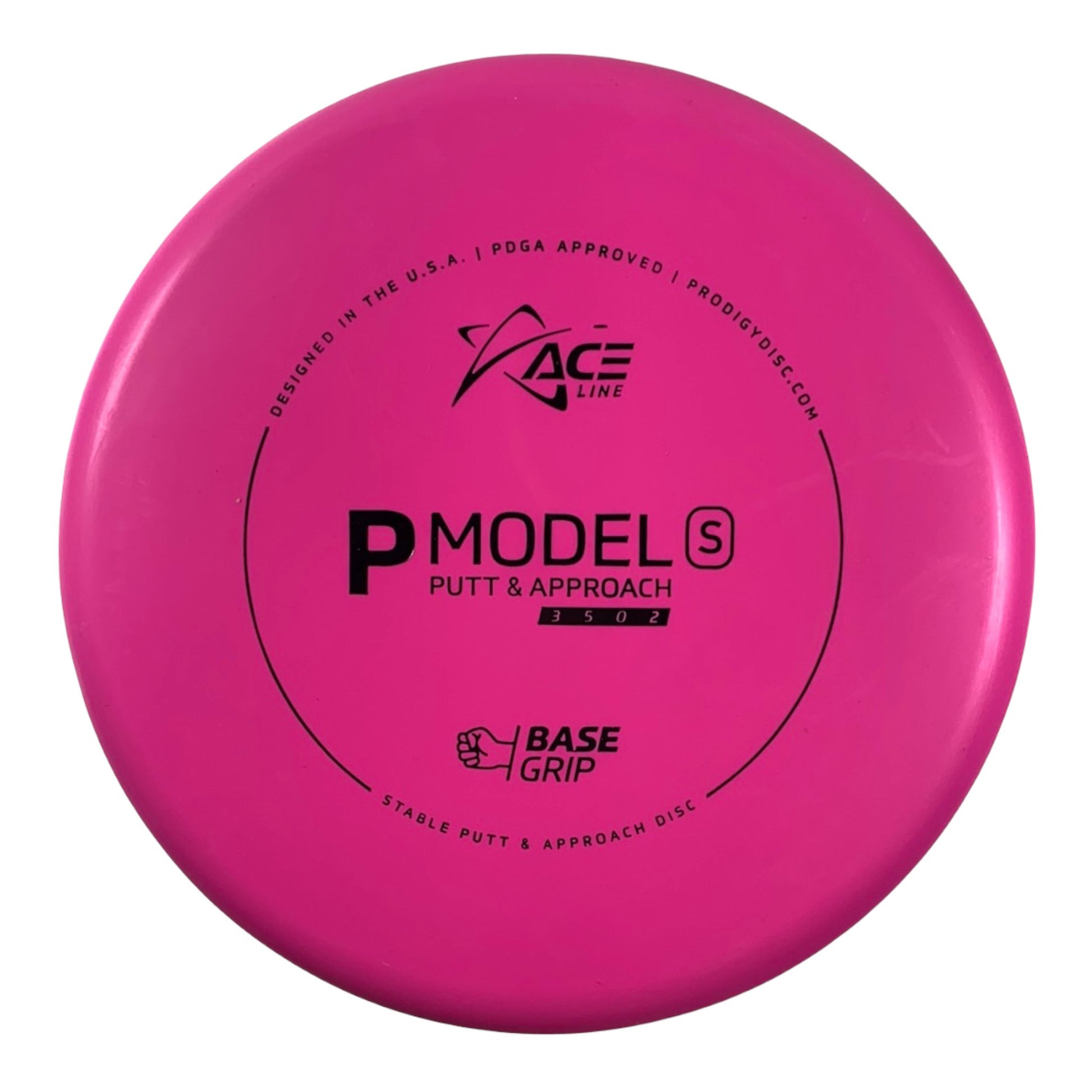 Prodigy Disc P Model S | Base Grip | Pink/Black 174g Disc Golf