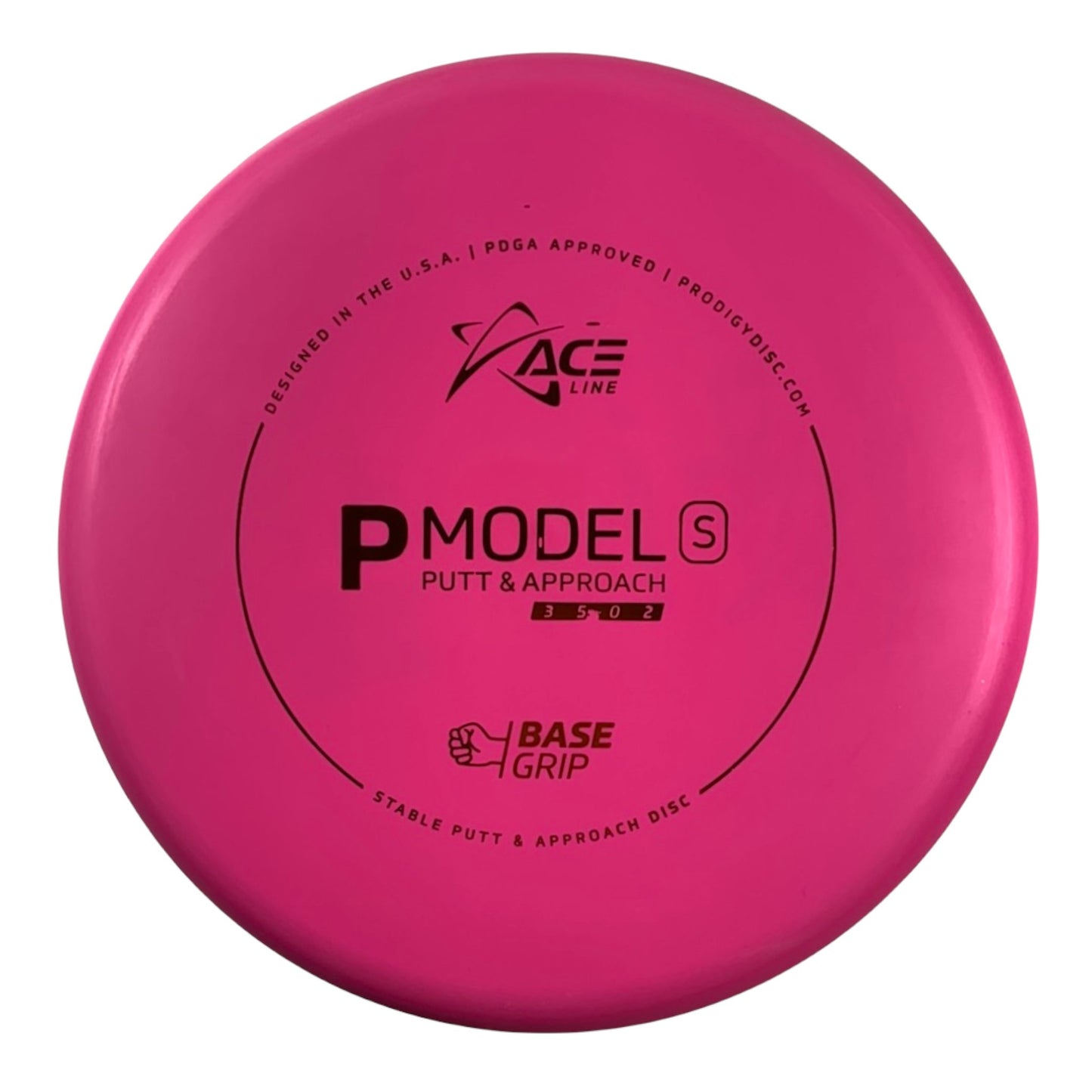 Prodigy Disc P Model S | Base Grip | Pink/Bronze 174g Disc Golf