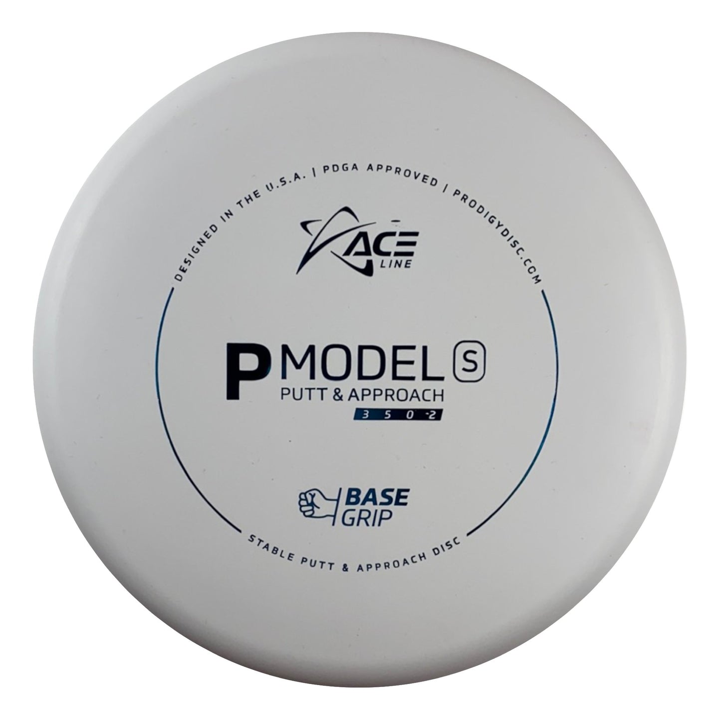 Prodigy Disc P Model S | Base Grip | White/Blue 175g Disc Golf