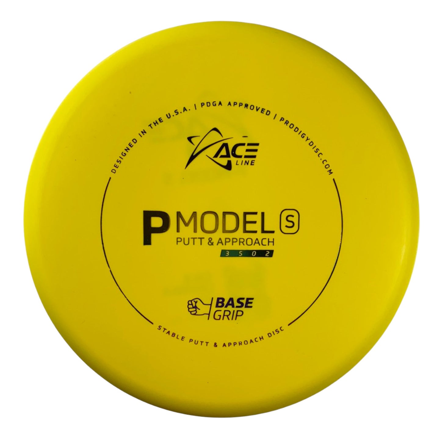 Prodigy Disc P Model S | Base Grip | Yellow/Rainbow 165g Disc Golf