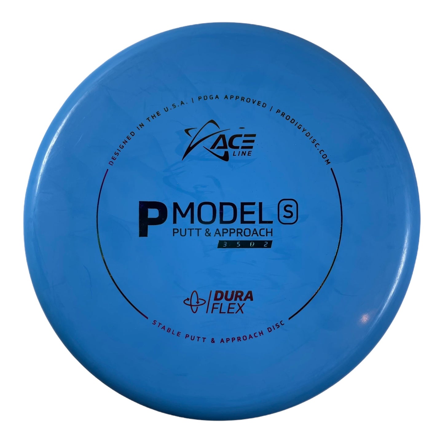 Prodigy Disc P Model S | Dura Flex | Blue/Rainbow 175g Disc Golf