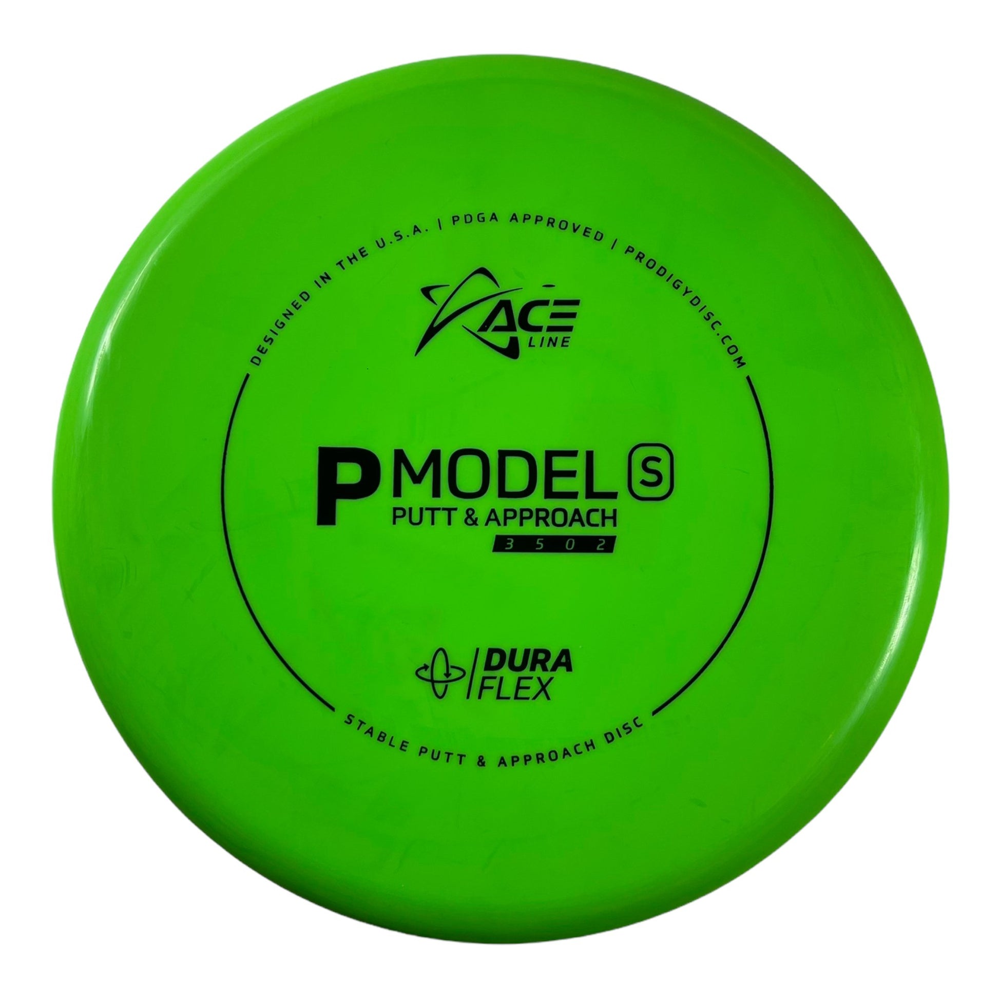 Prodigy Disc P Model S | Dura Flex | Green/Black 175g Disc Golf