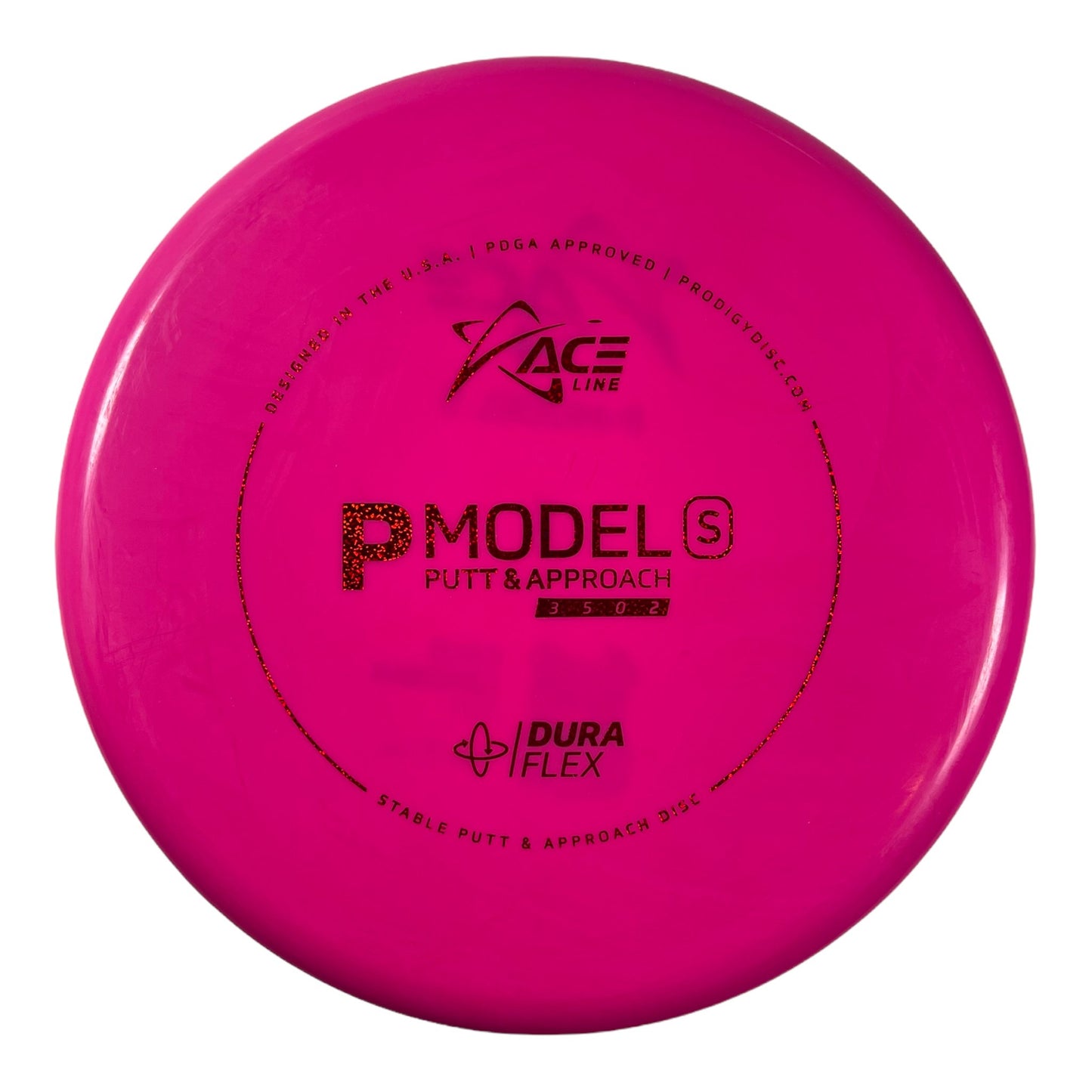 Prodigy Disc P Model S | Dura Flex | Pink/Red 173g Disc Golf