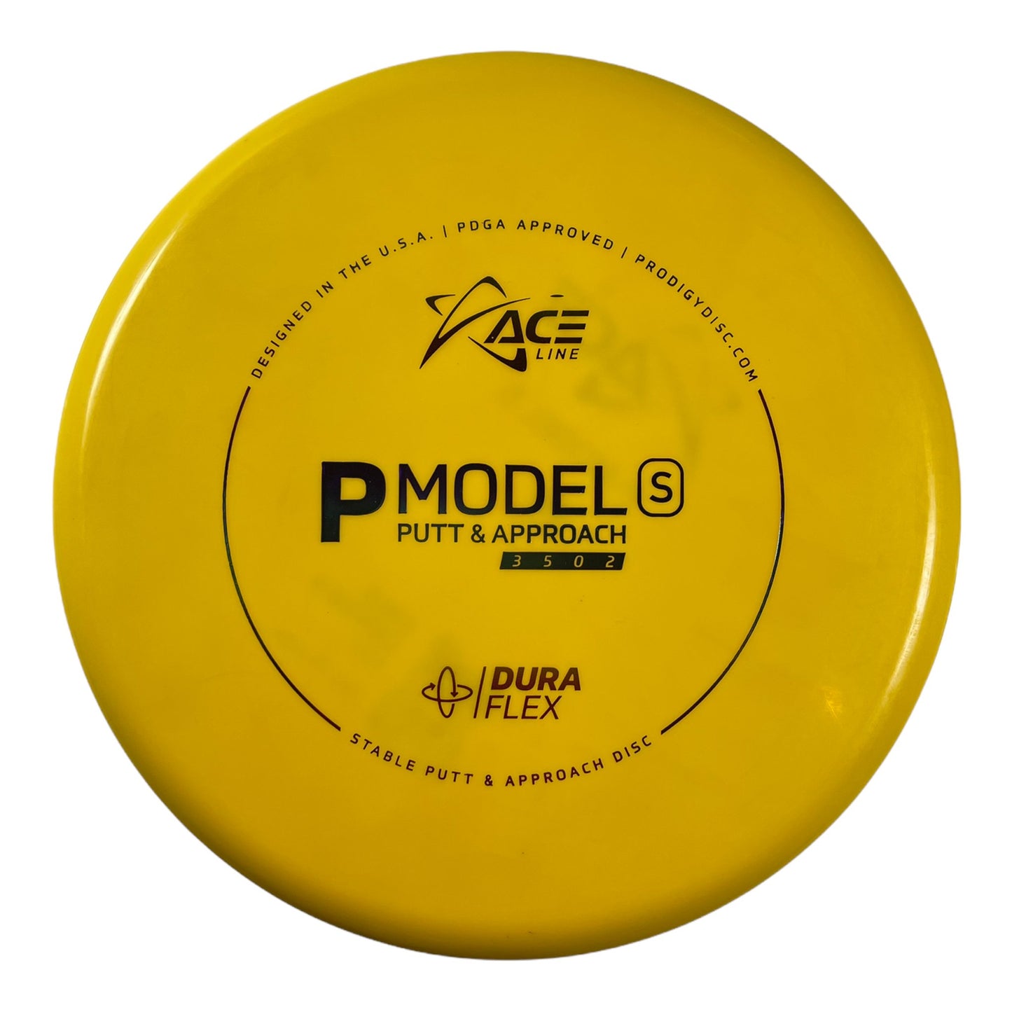 Prodigy Disc P Model S | Dura Flex | Yellow/Rainbow 174g Disc Golf