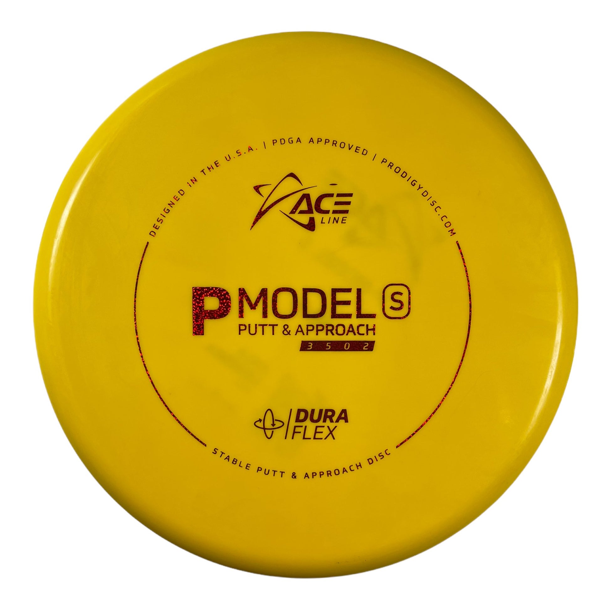 Prodigy Disc P Model S | Dura Flex | Yellow/Red 174g Disc Golf